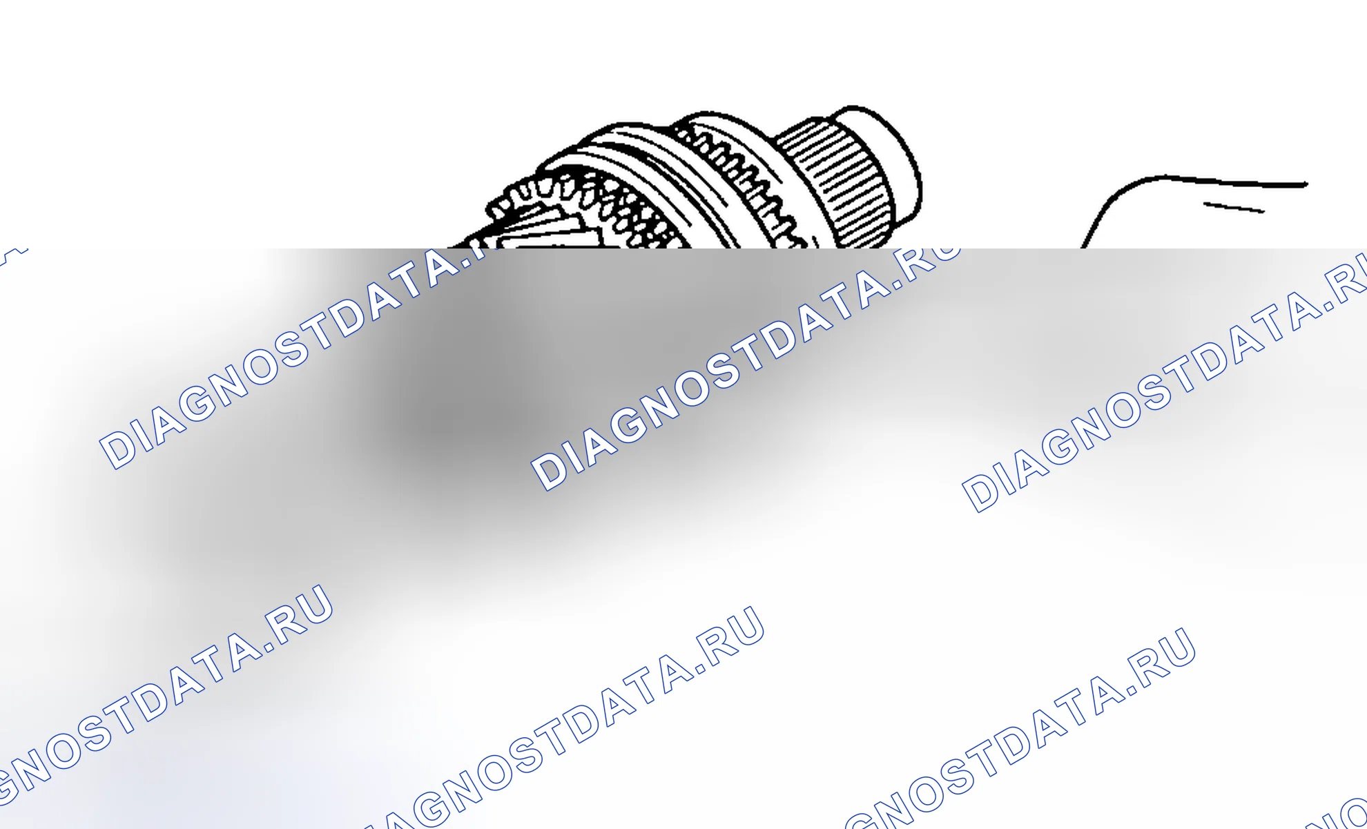 Рис. 76: Зазор упора 3-й передачи. Geely Preface I