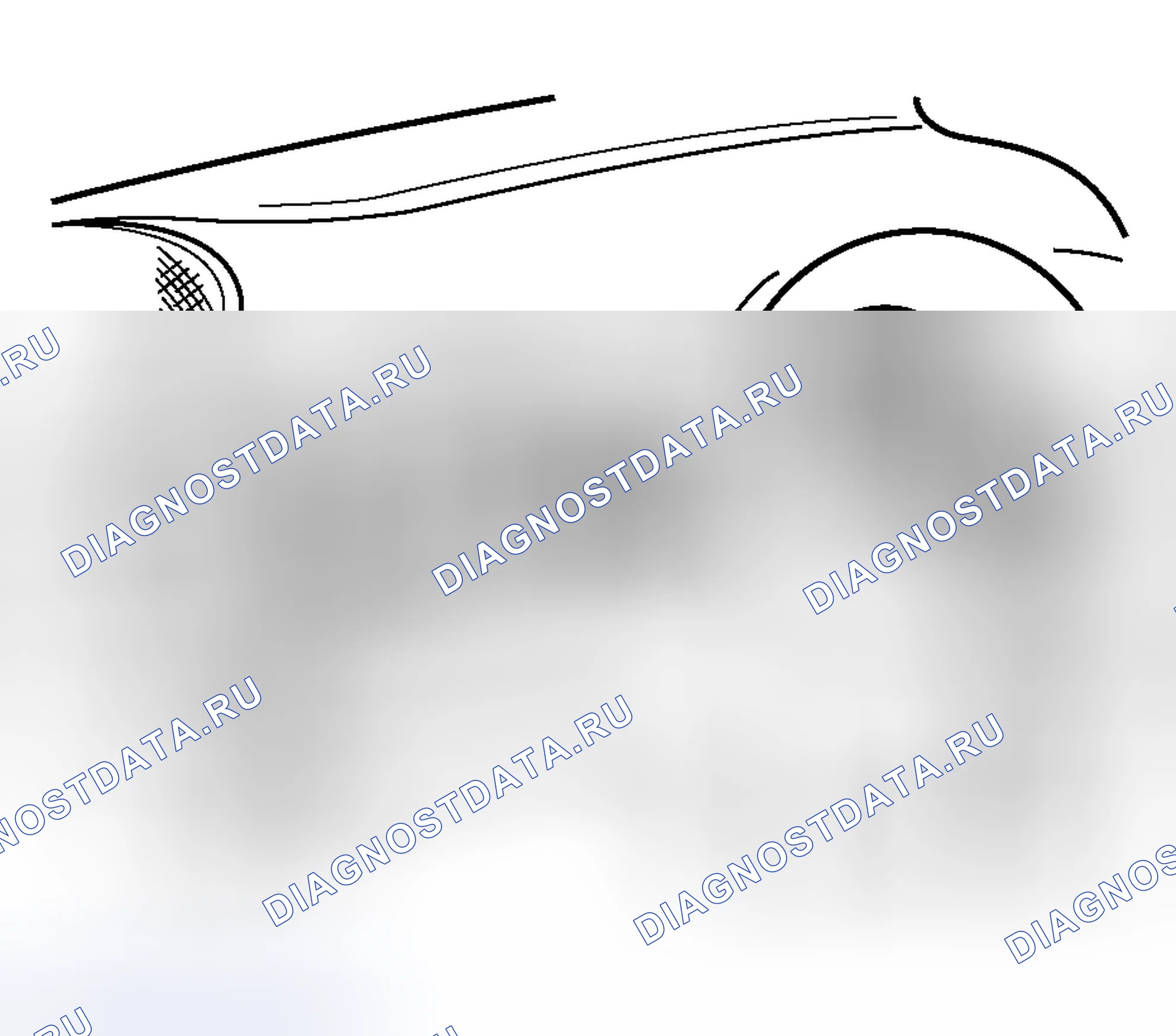 Рис. 42: Точка массы HBA (точка массы 4). Porsche Boxster 986 рестайлинг