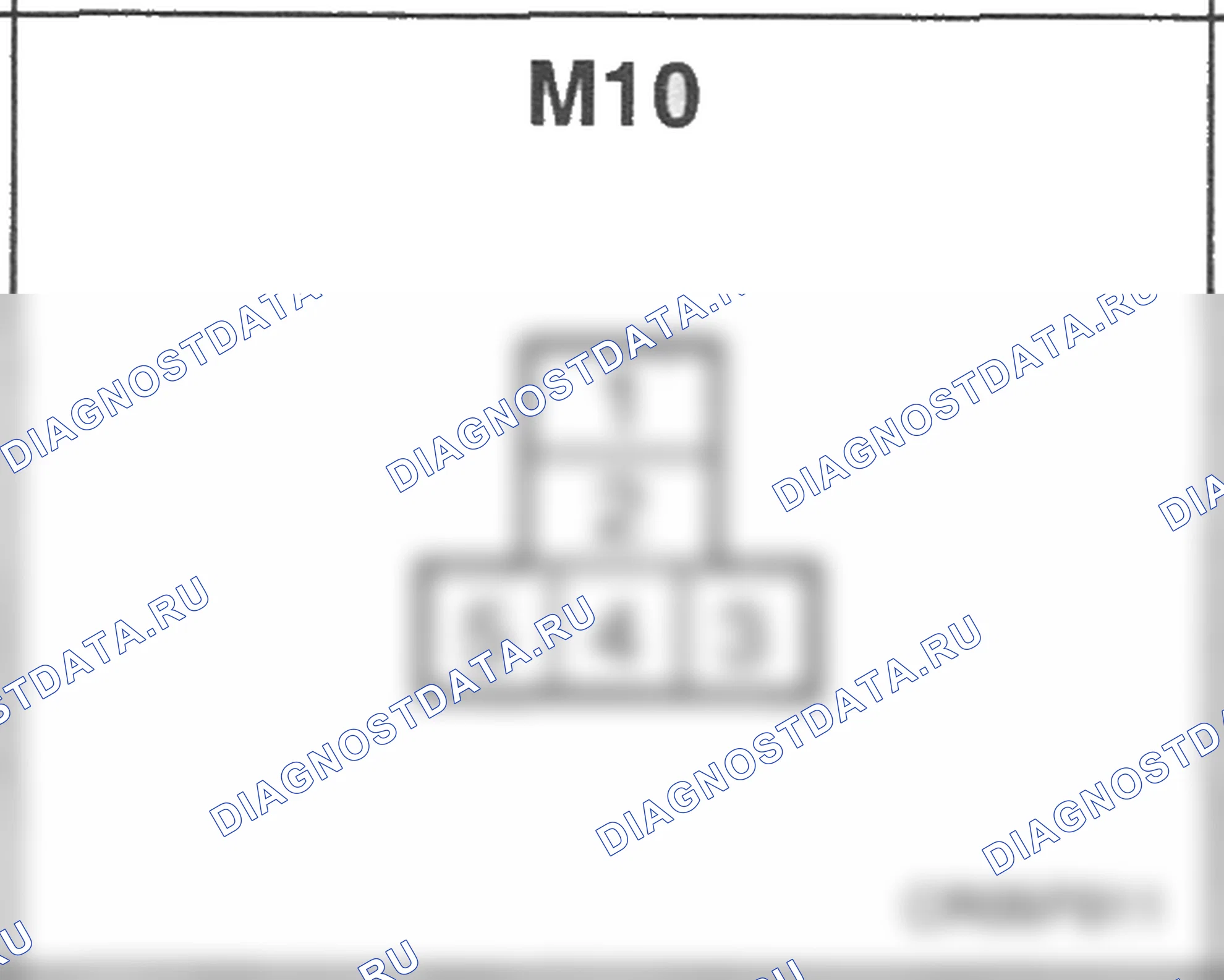 Распиновка разъёма M10 — основного жгута. Hyundai H-1 A1