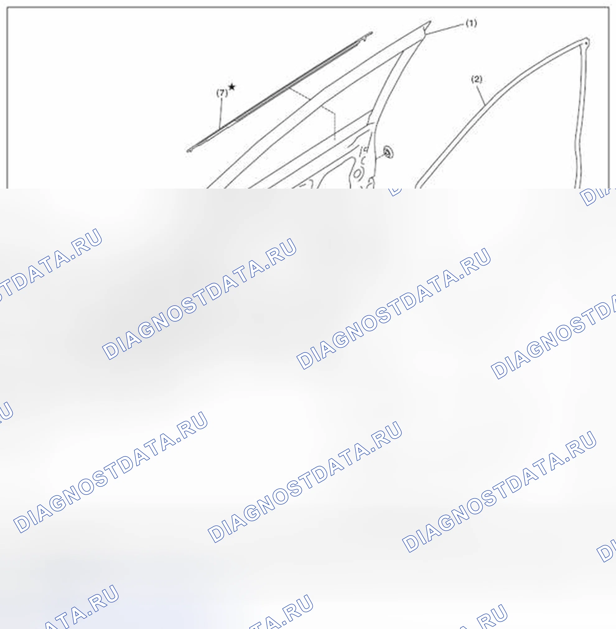 Рис. 11: ПЕРЕДНЯЯ ДВЕРЬ. Subaru Impreza GK