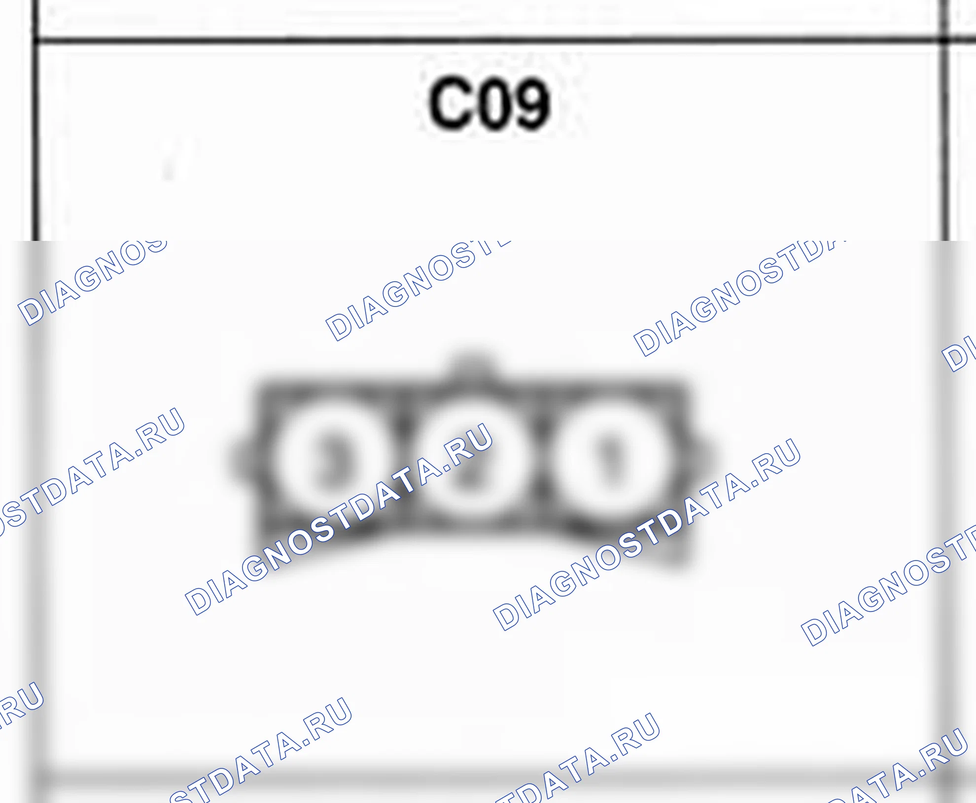 Распиновка разъёма C09 — жгута управления. Hyundai Accent LC