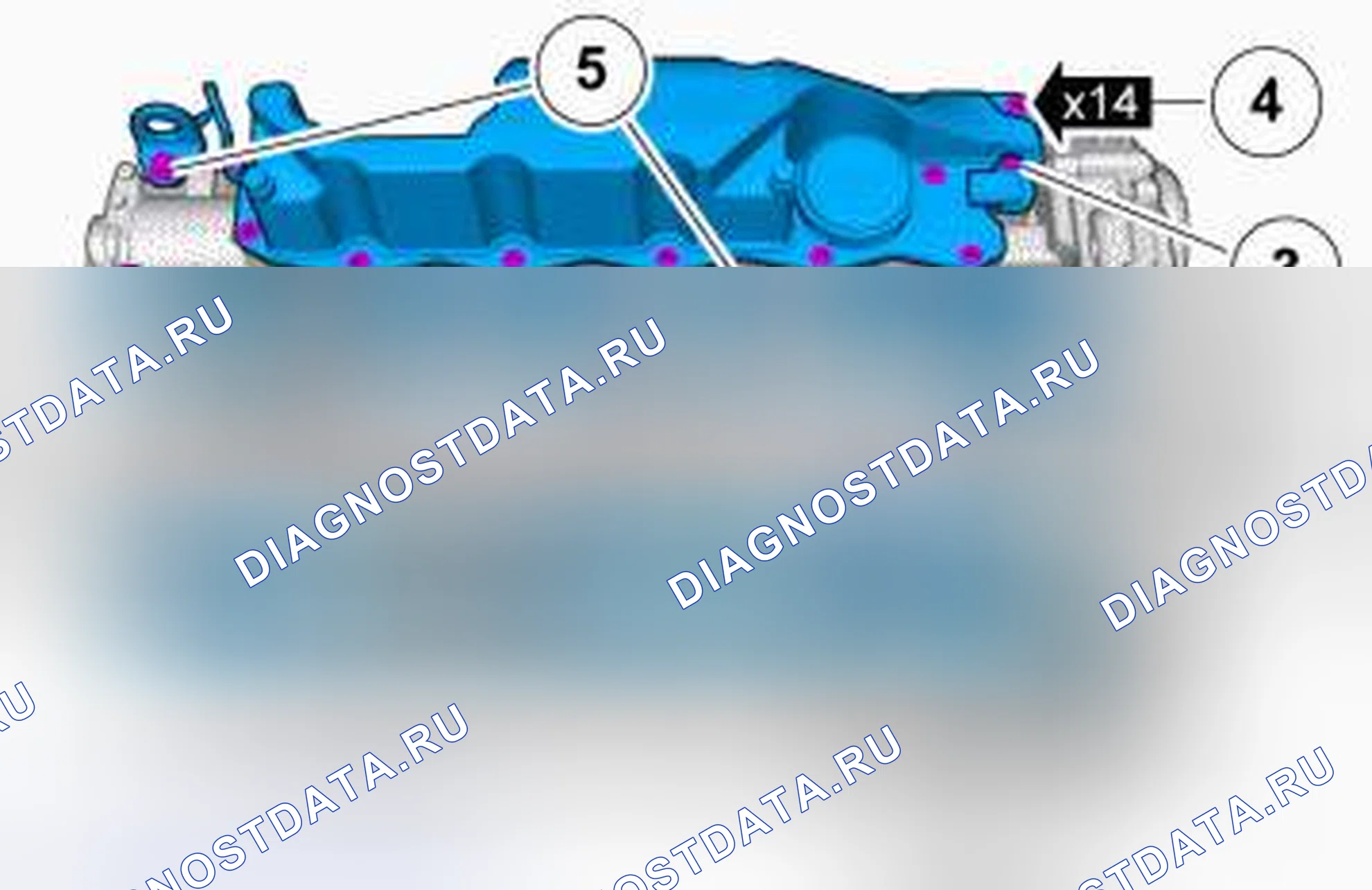 Рис. 1020: БЛОК ДВИГАТЕЛЯ, УСТАНОВКА КОМПОНЕНТОВ. Volvo XC90 I