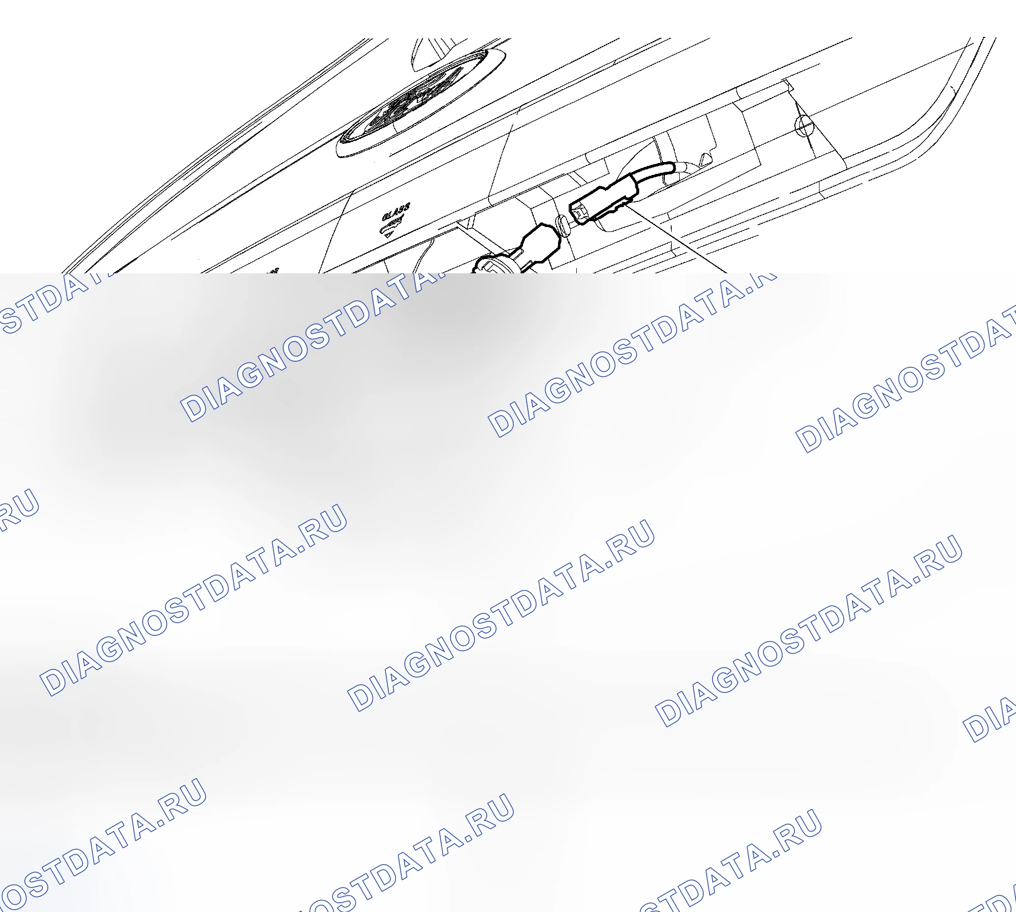 Рис. 45: Лампа номерного знака. Ford Escape I рестайлинг