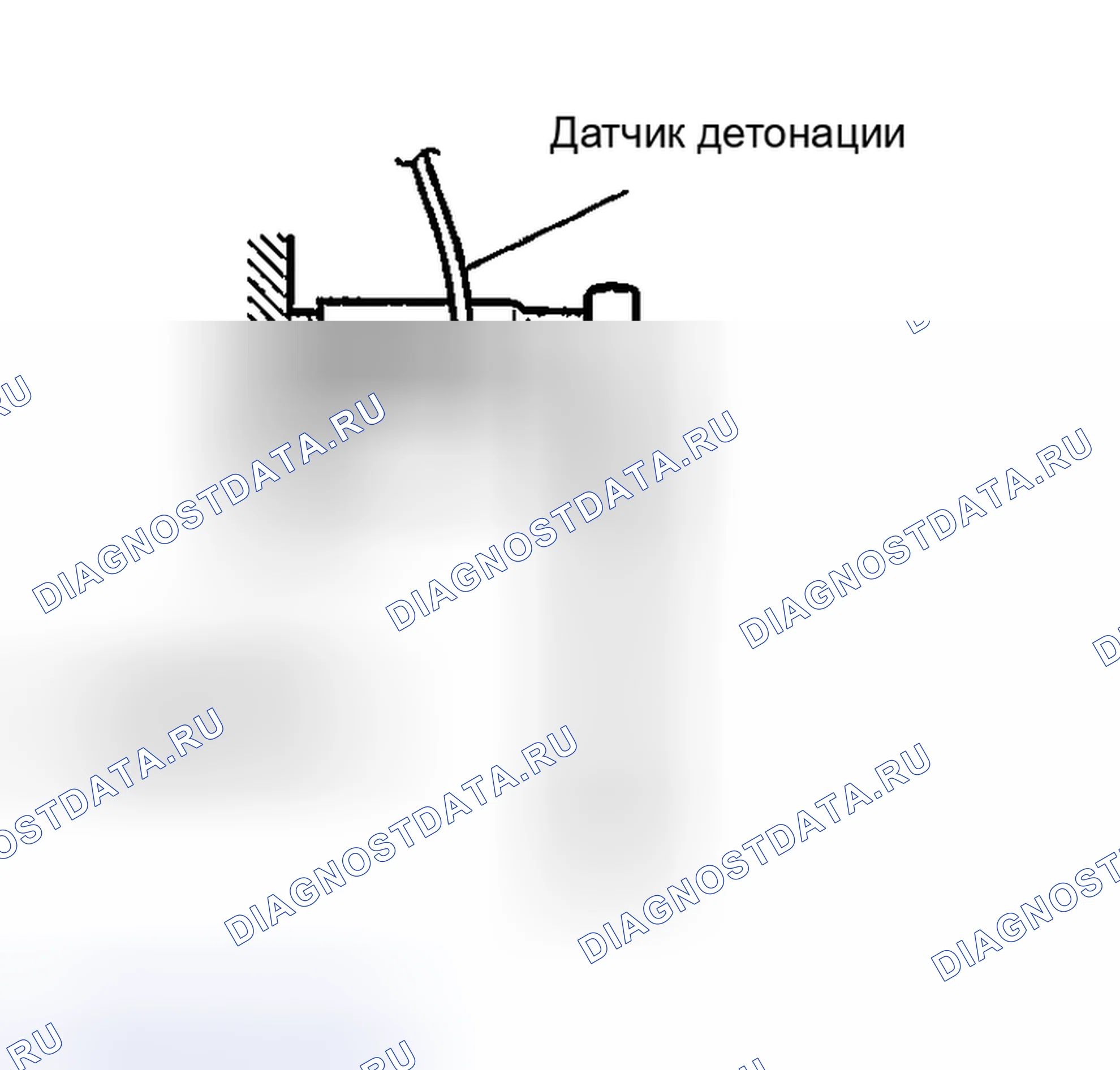 Рис. 17: < < A > > ДЕМОНТАЖ ДАТЧИКА ДЕТОНАЦИИ. Mazda MX-30 I