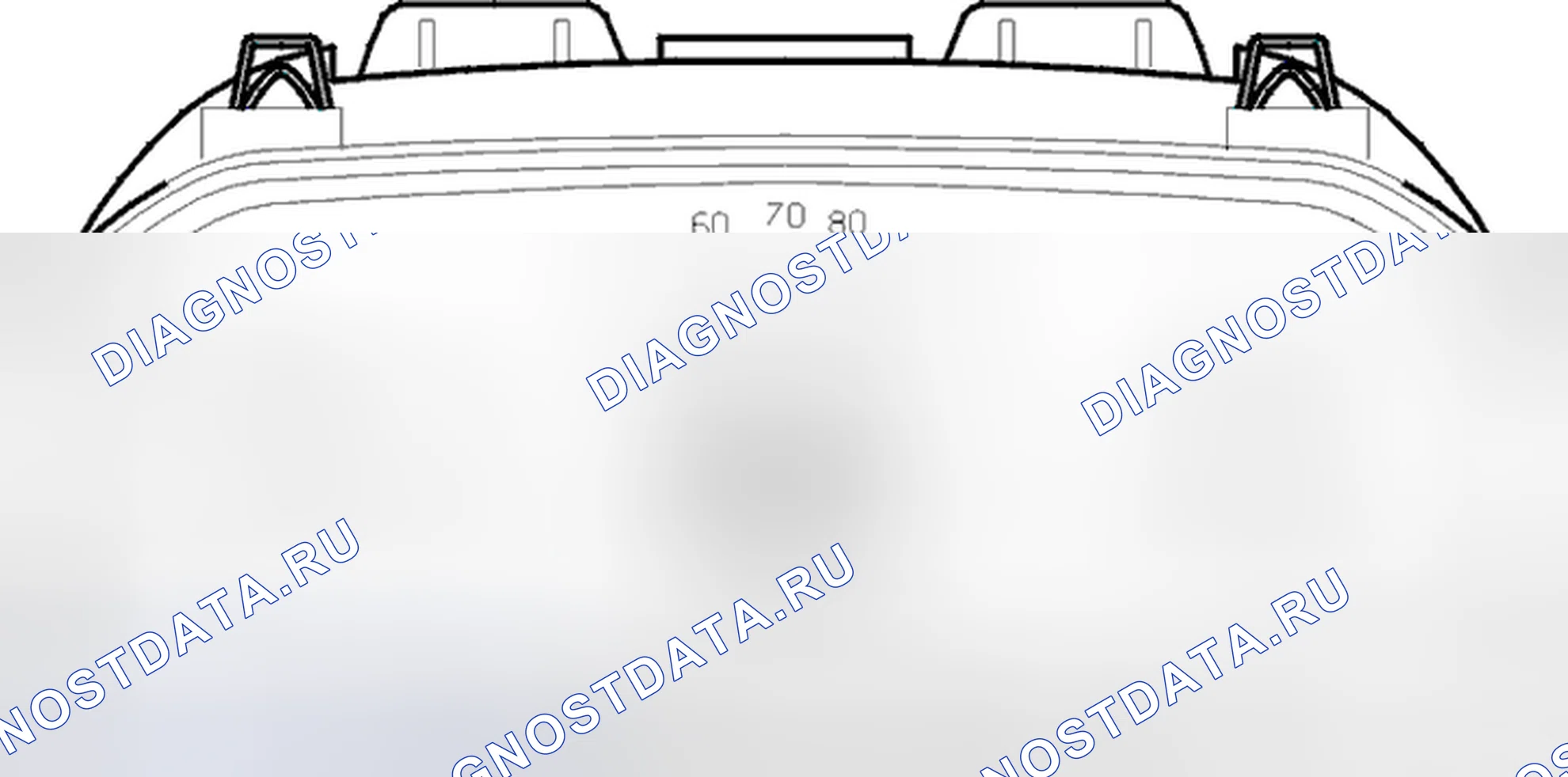 Рис. 249: Демонтаж / замена комбинированной приборной панели. Volvo C70 I