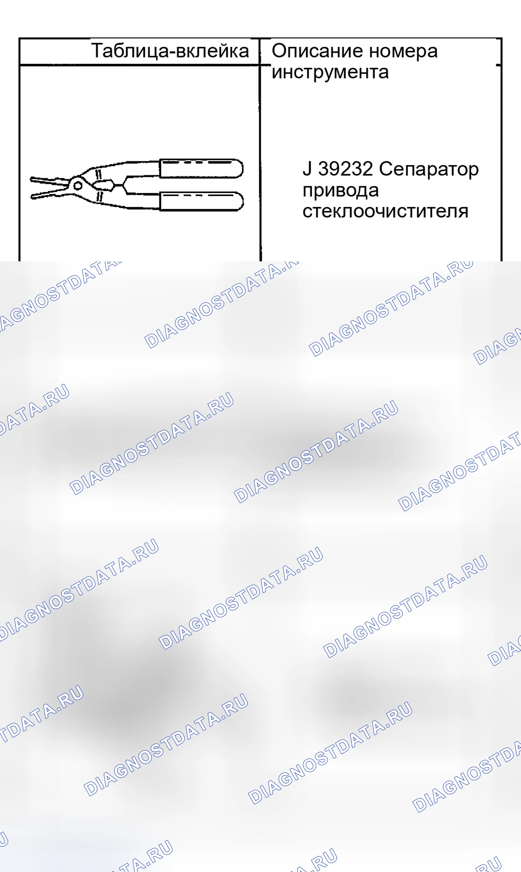 Рис. 3: Специальные инструменты и оборудование. GMC Savana H2500 