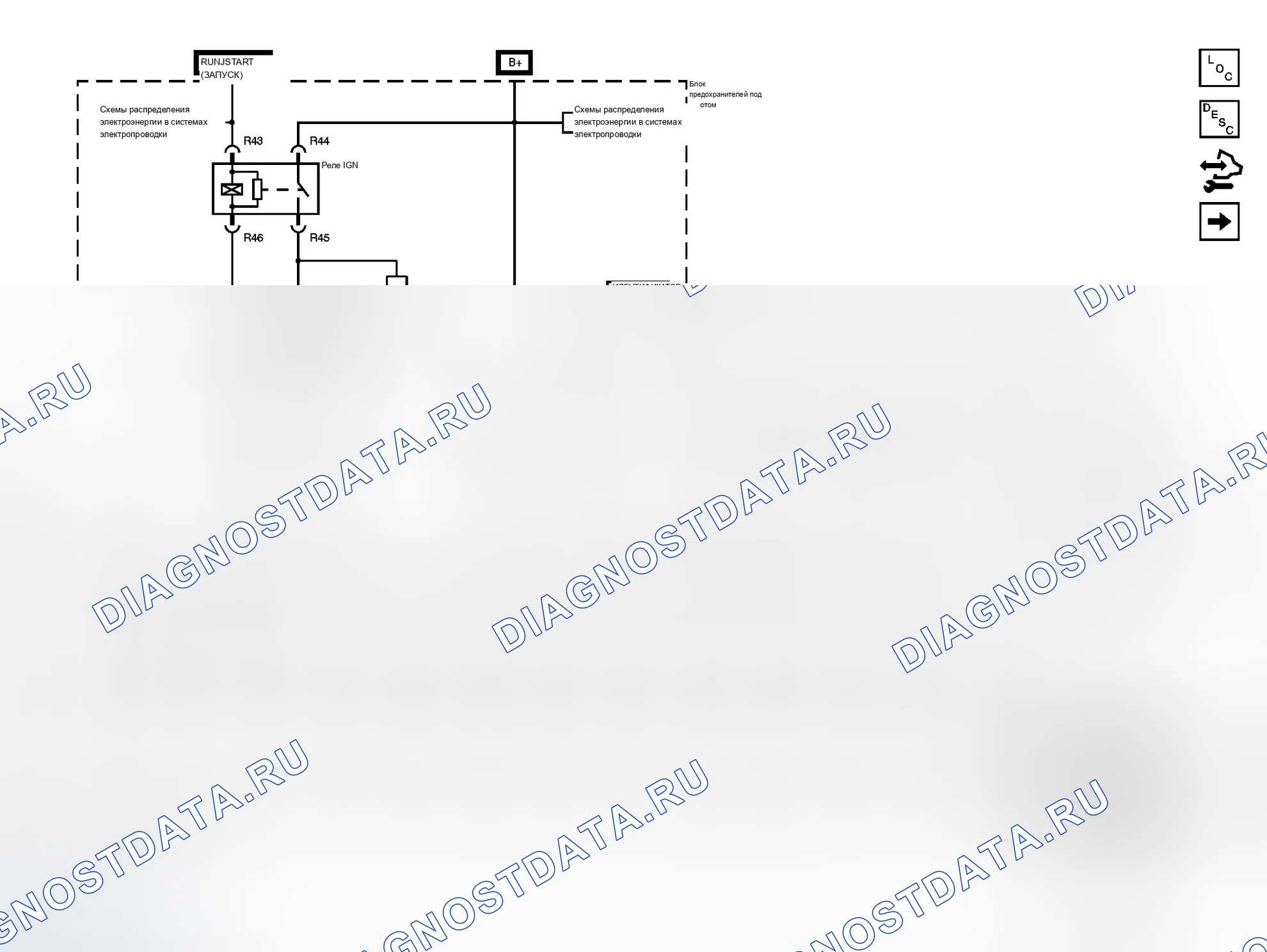 Рис. 2: Схема ABS. Cadillac STS I
