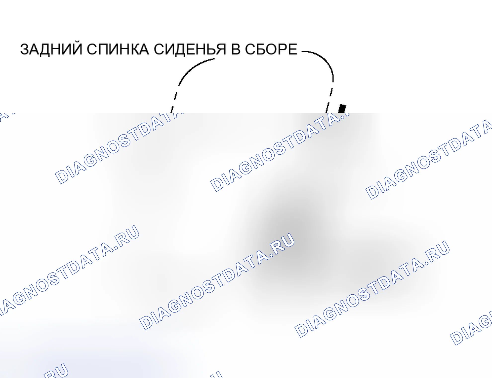 Рис. 15: > > A < < УСТАНОВКА СПИНКИ ЗАДНЕГО СИДЕНЬЯ В СБОРЕ. Mitsubishi Lancer IX рестайлинг
