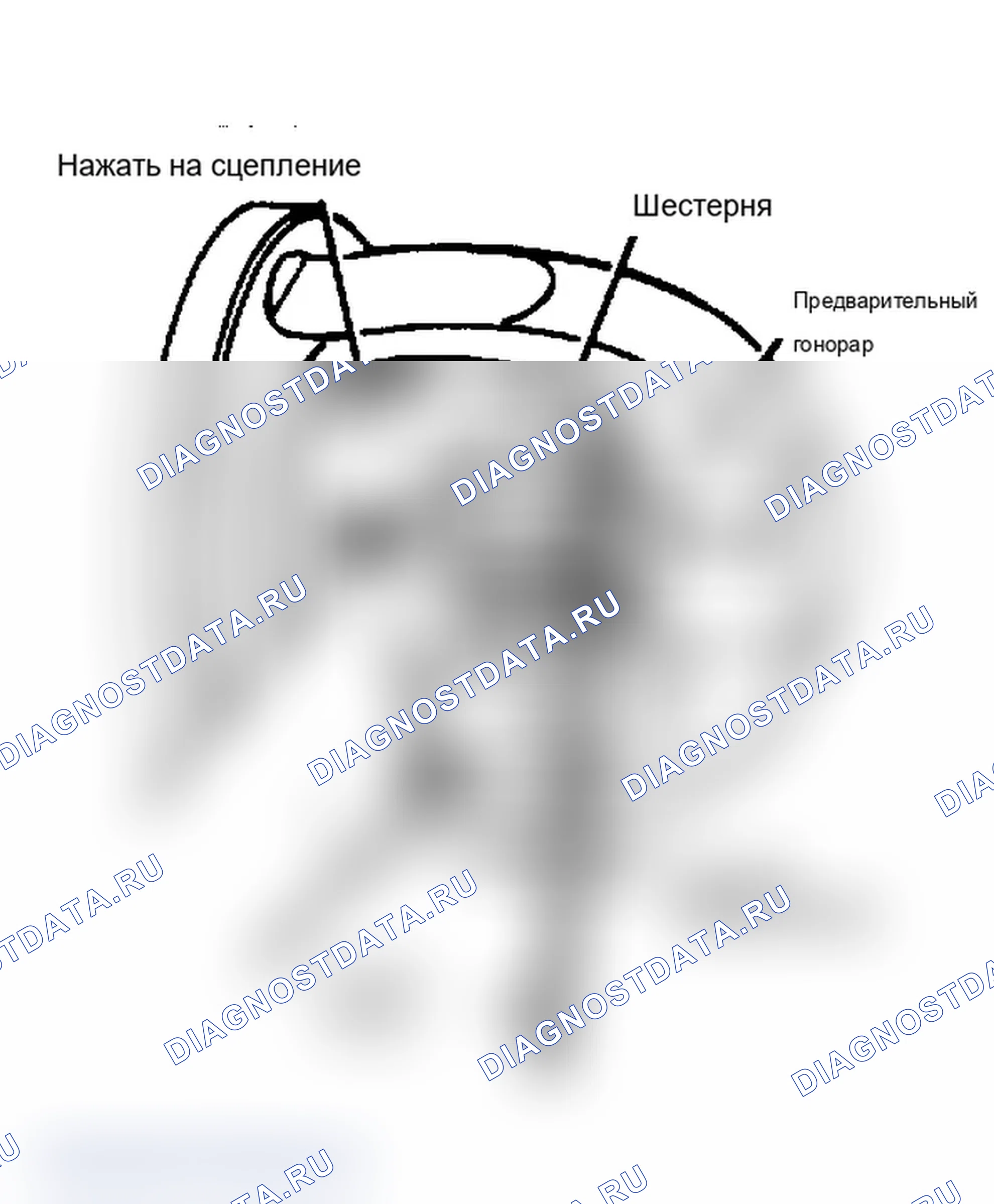 Рис. 5: Проверка люфта на конце шестерни. Cadillac Seville III