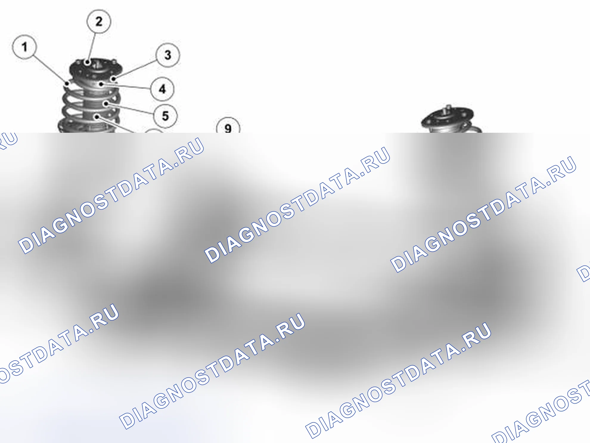 Рис. 75: ПЕРЕДНЯЯ ПОДВЕСКА. Volvo S80 II рестайлинг