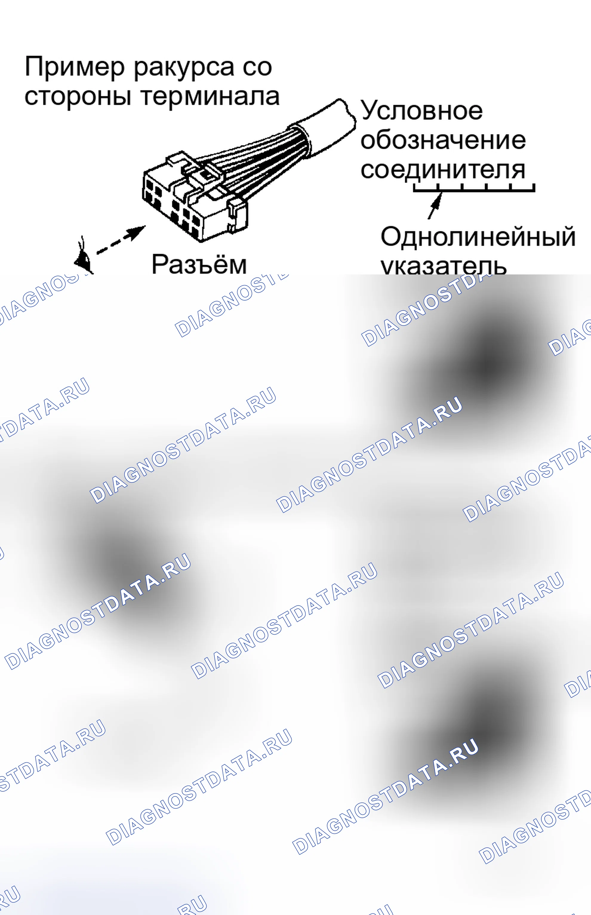 Рис. 35: ОБОЗНАЧЕНИЯ РАЗЪЕМОВ. Honda Prelude I
