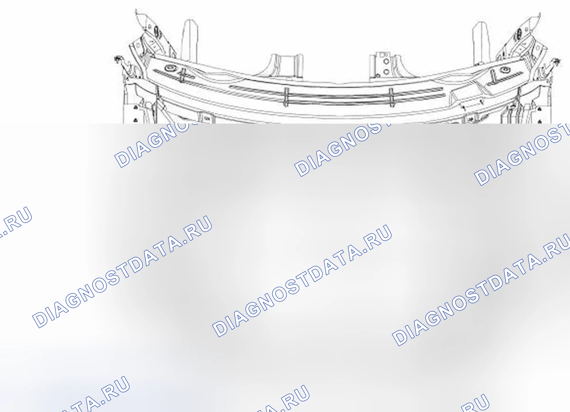 Рис. 85: Размеры под капотом. Ford Flex I