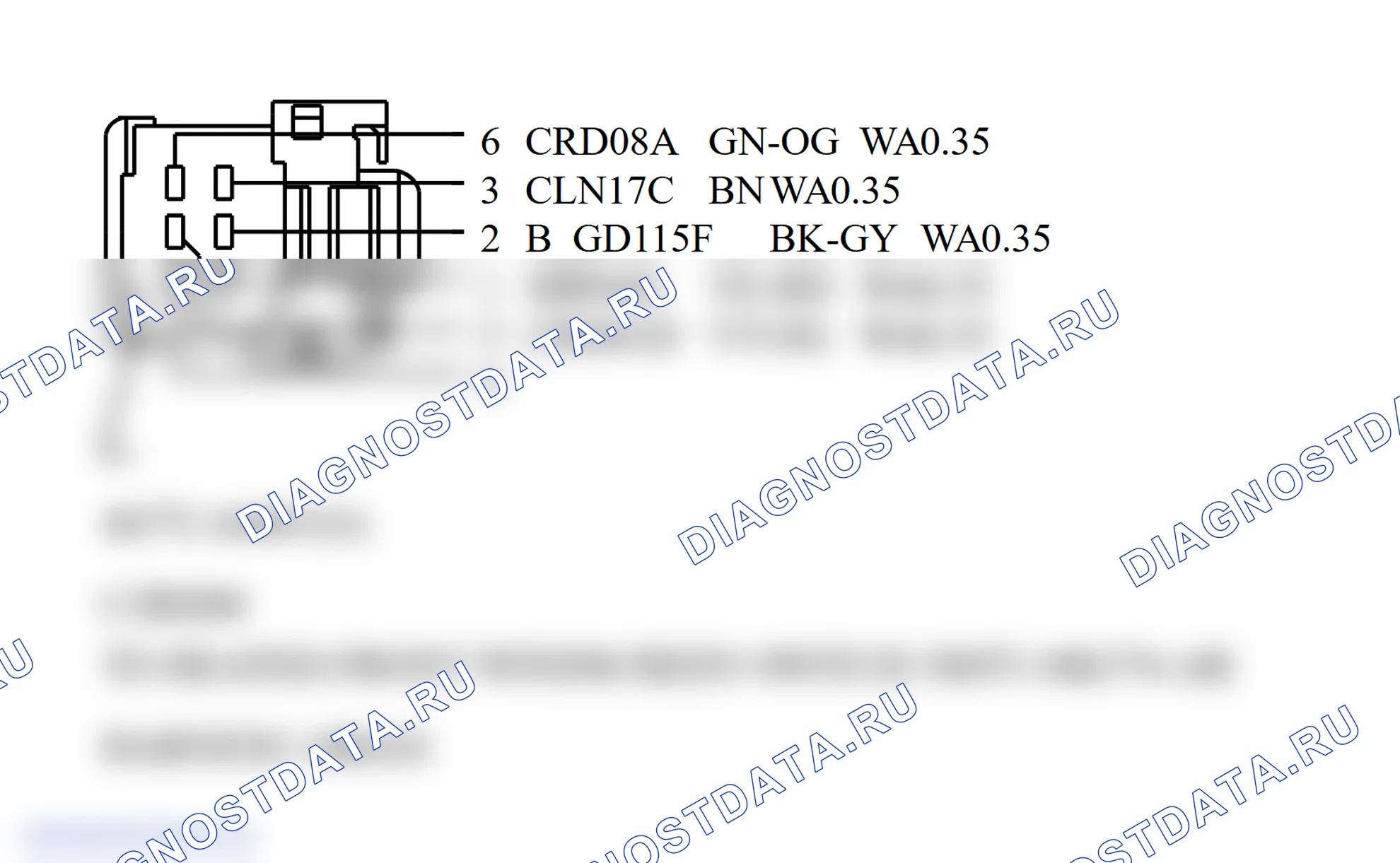 Распиновка разъёма Assembly. Ford Transit VI