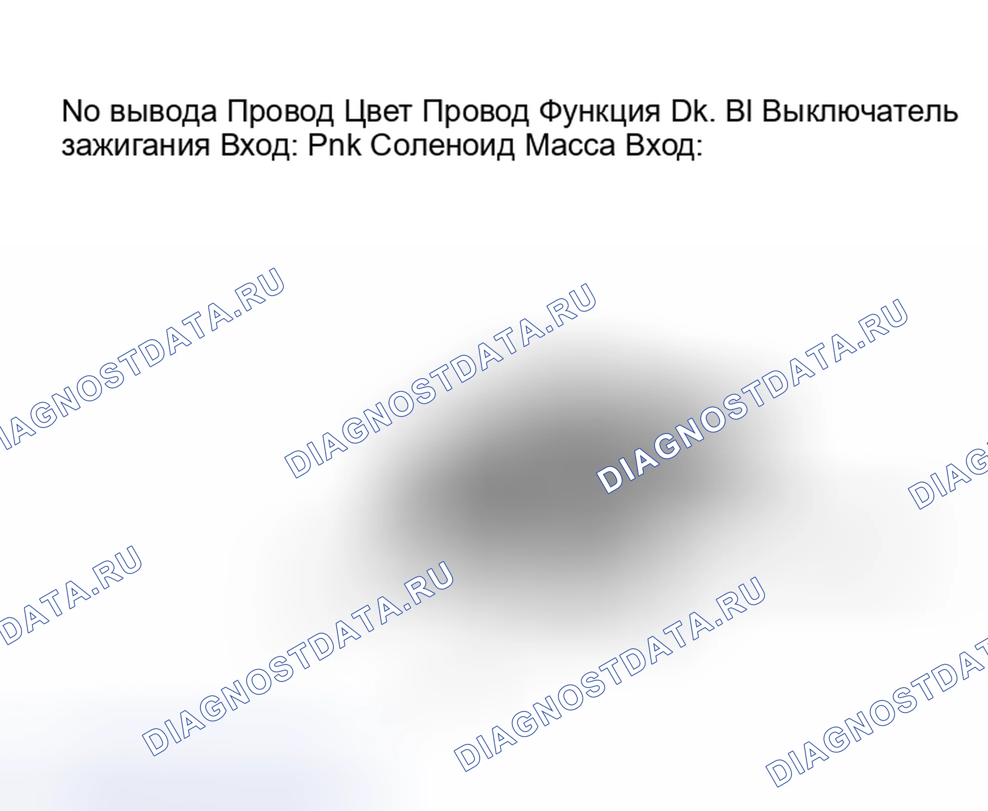 Рис. 101: Клеммы разъема соленоида продувки (без турбонаддува). Plymouth Caravelle I