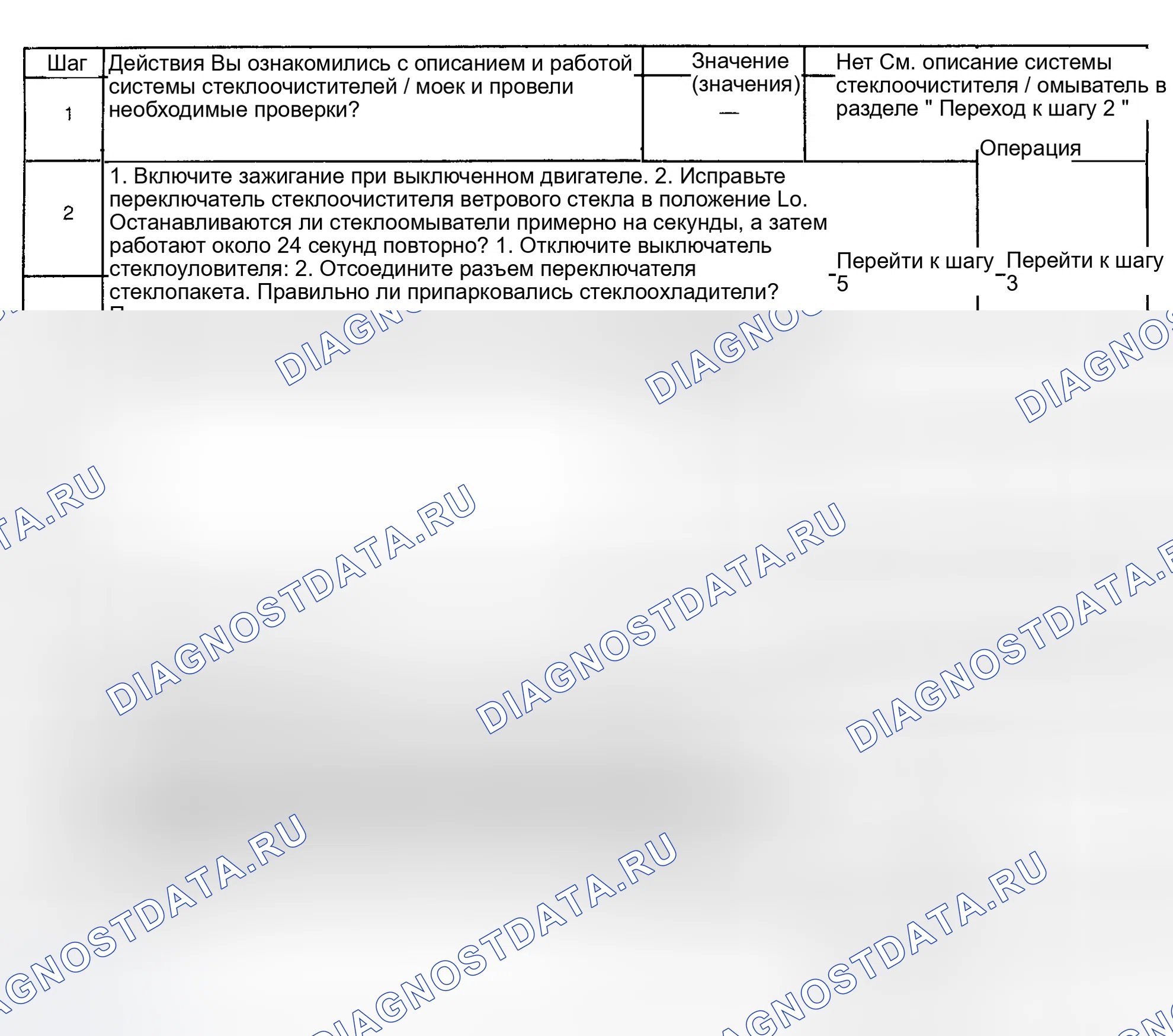 Рис. 32: H: ЩЕТКИ СТЕКЛООЧИСТИТЕЛЯ НЕ ПАРКОВАЮТСЯ. Hyundai Terracan I рестайлинг