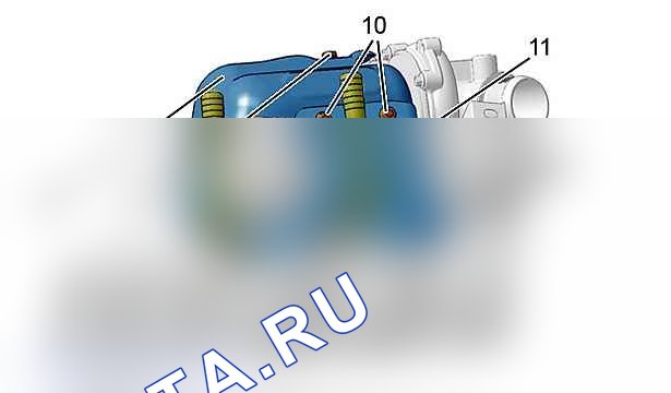 Снятие - установка: двойной турбокомпрессор — b1hp2g0d. Peugeot 607 I рестайлинг