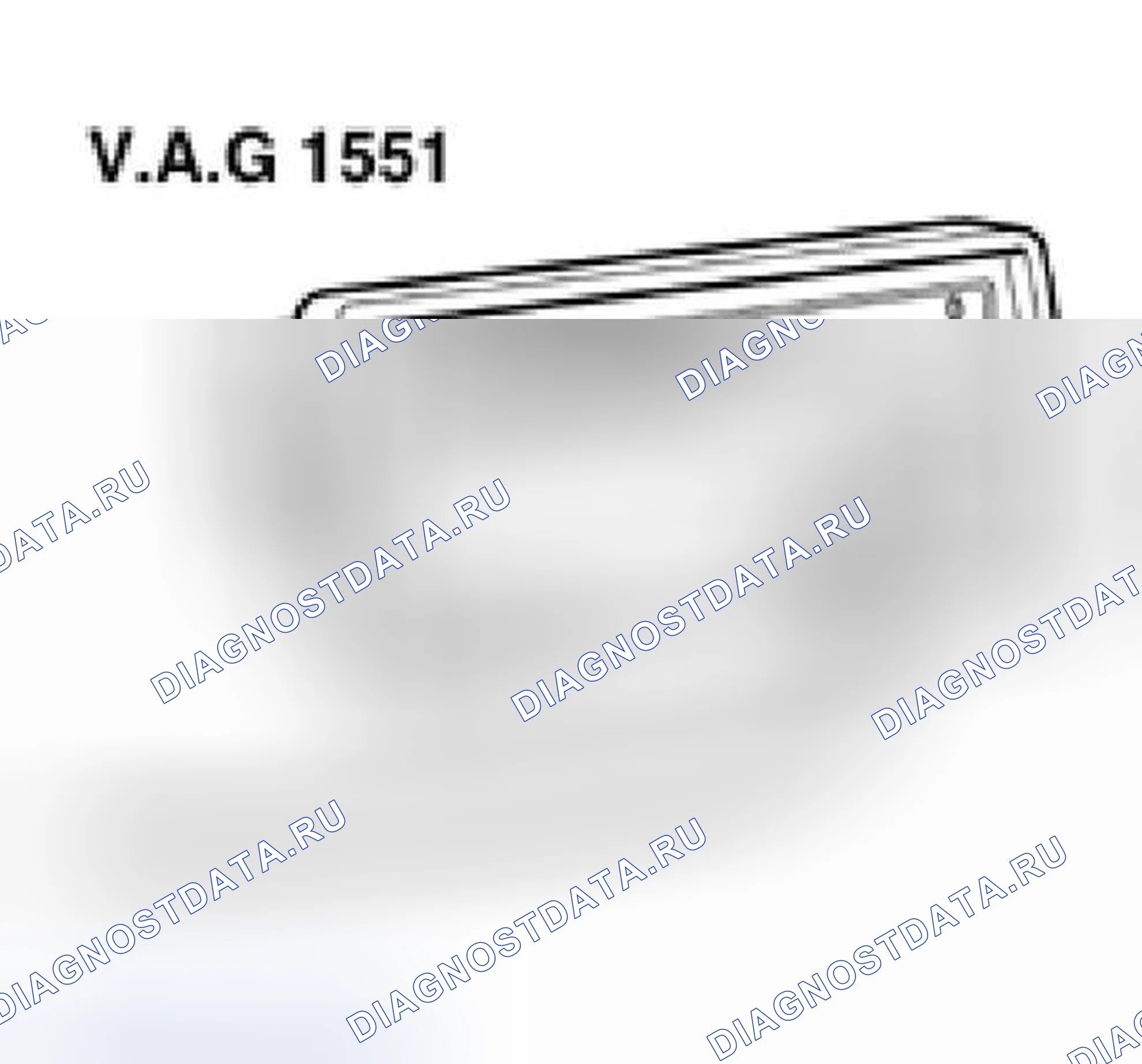 Рис. 78: Идентификация сканирующего устройства VAG 1551 / 1552. Volkswagen Jetta III