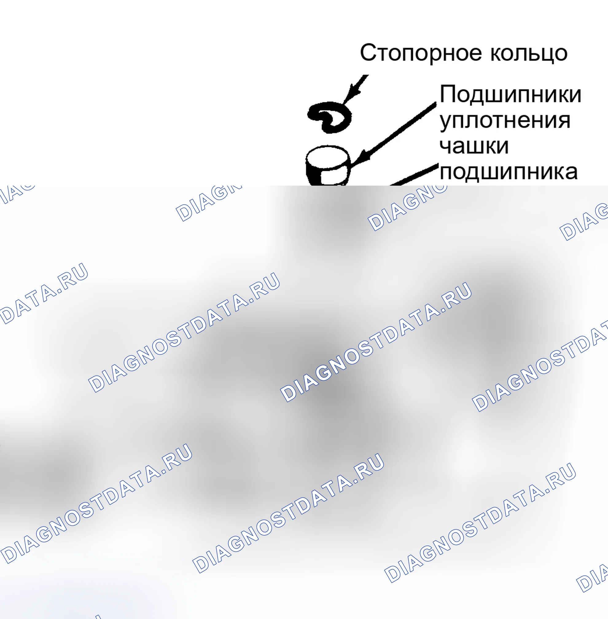 Рис. 1: Одинарное крестовое и роликовое соединение. Dodge Diplomat I