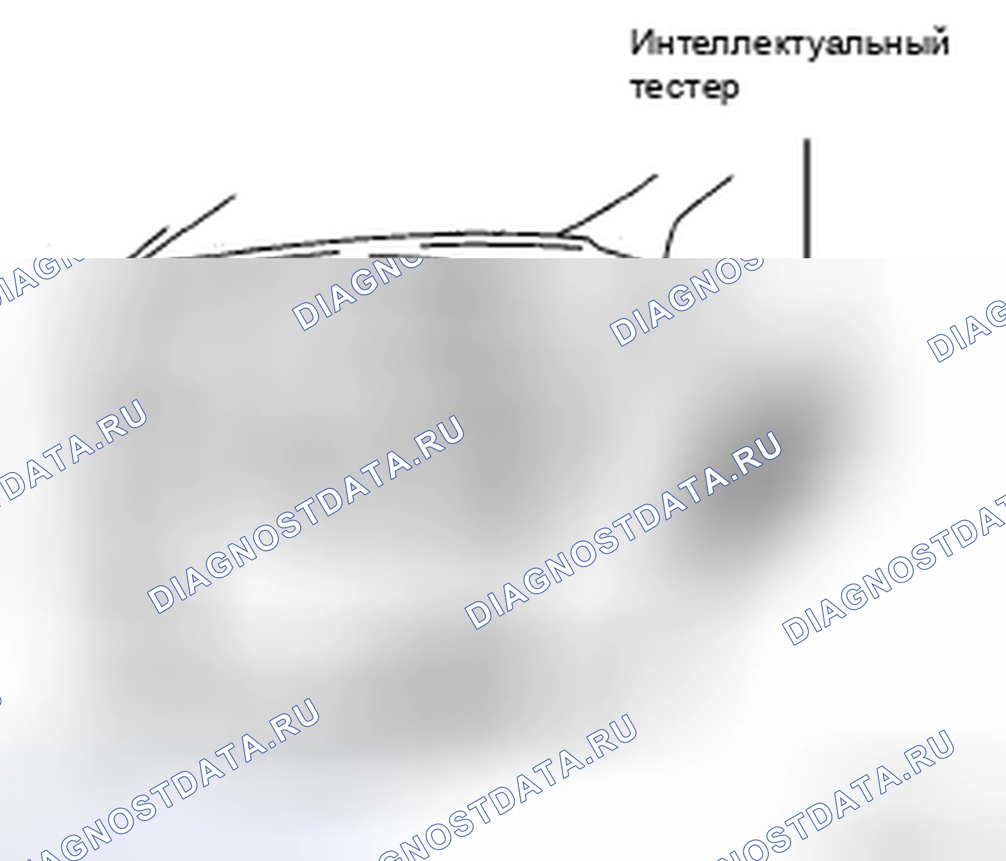 Рис. 19: Подключение интеллектуального тестера к DLC3. Honda Accord IX