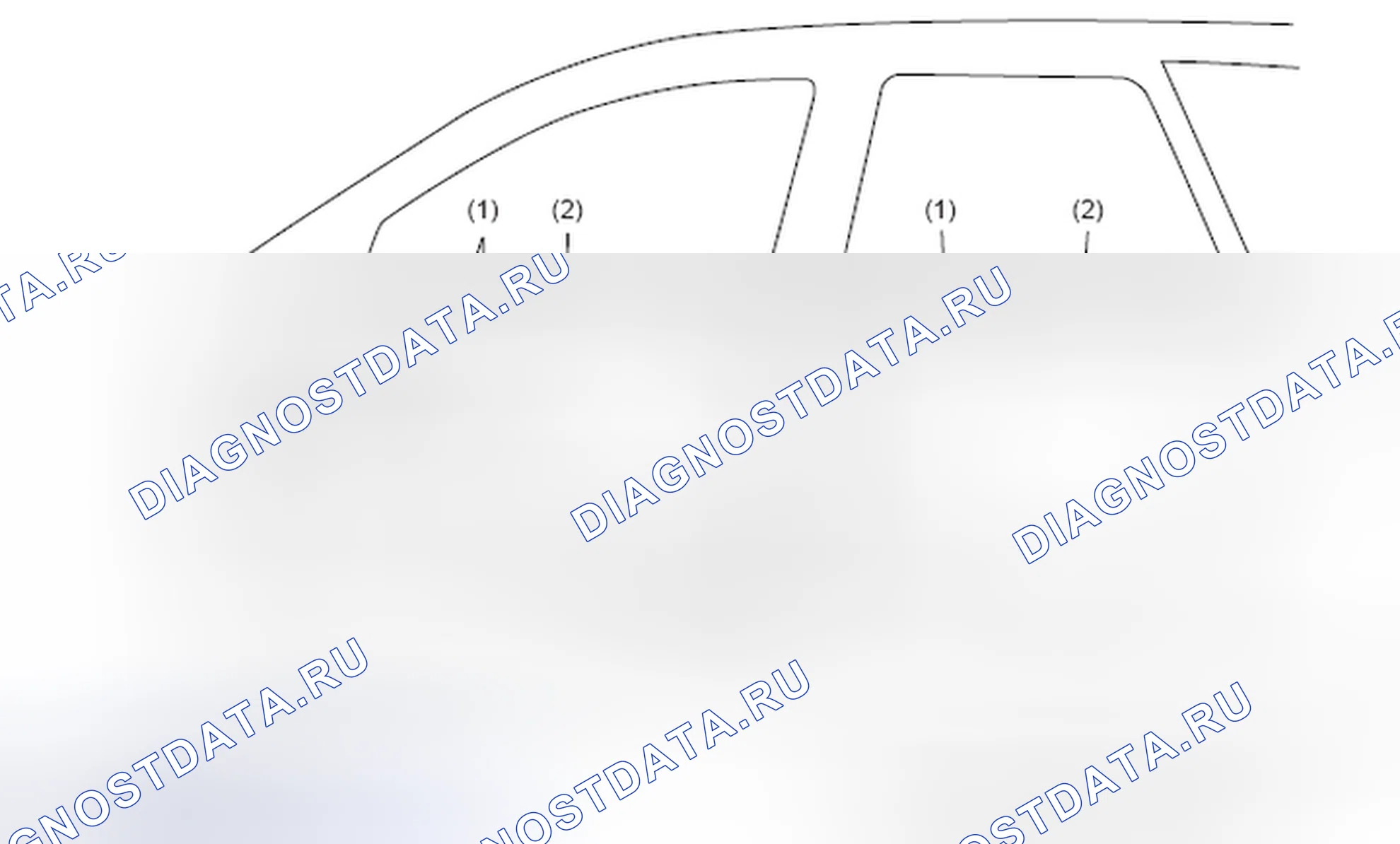 Рис. 78: КОНСТРУКЦИЯ ДВЕРИ. Subaru Outback BR