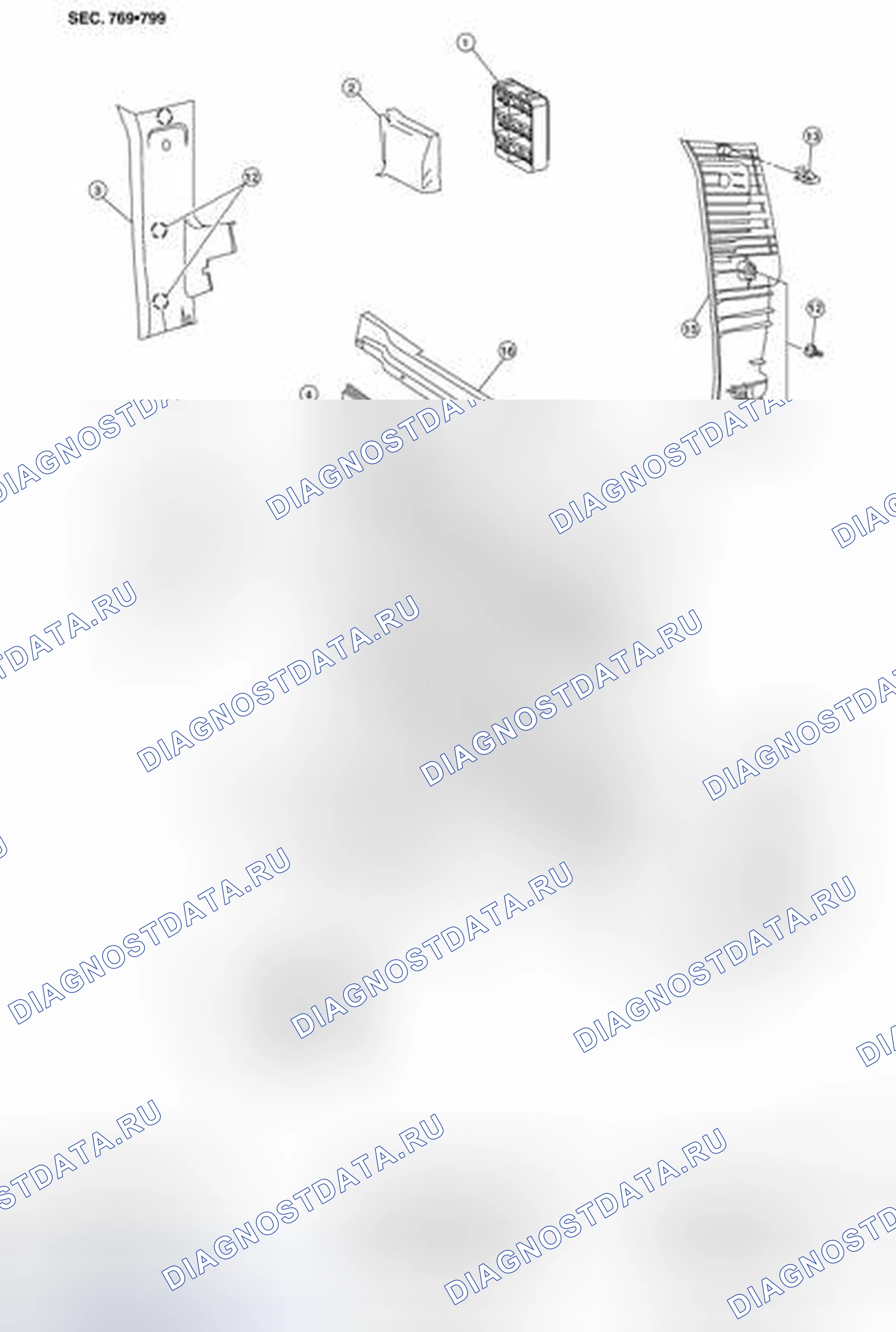Рис. 51: ЗАДНЯЯ ЧАСТЬ. Honda Today I
