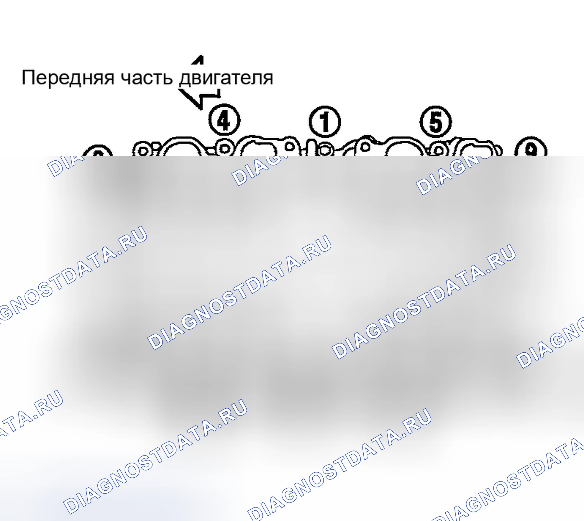 Рис. 127: Затяжка нижних болтов впускного коллектора. Infiniti M45 II