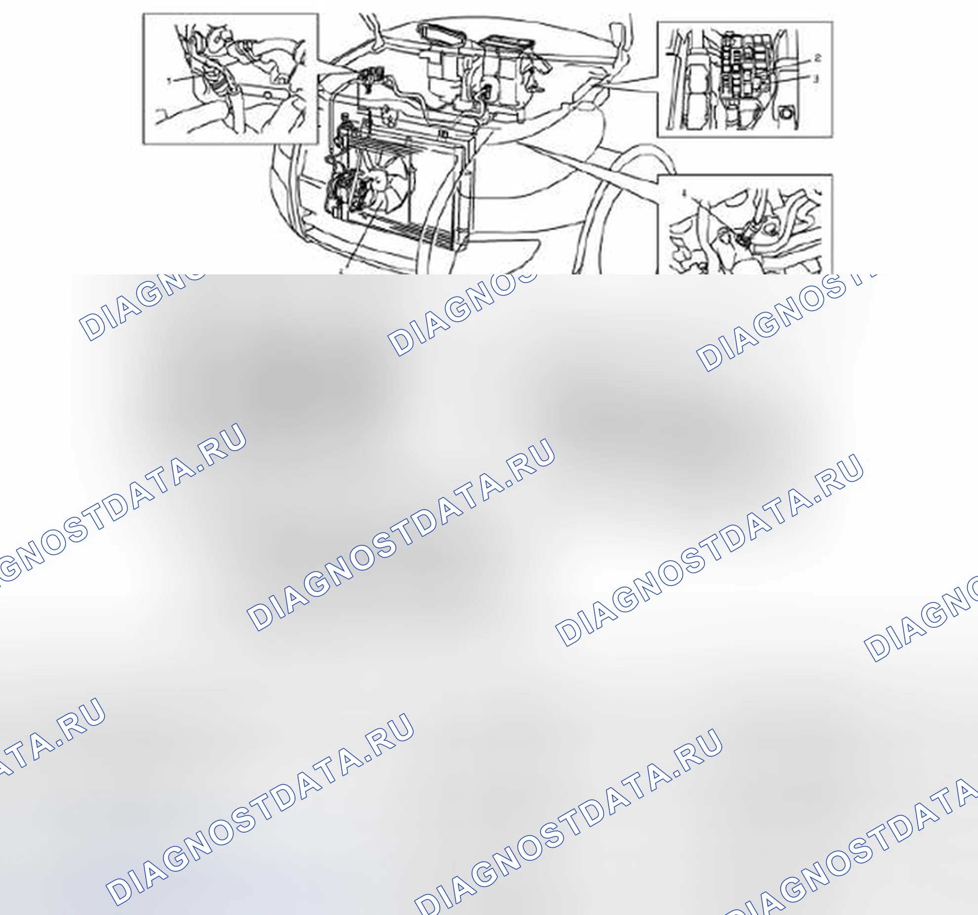 Рис. 80: Расположение компонентов электронной системы управления. Suzuki SX4 I