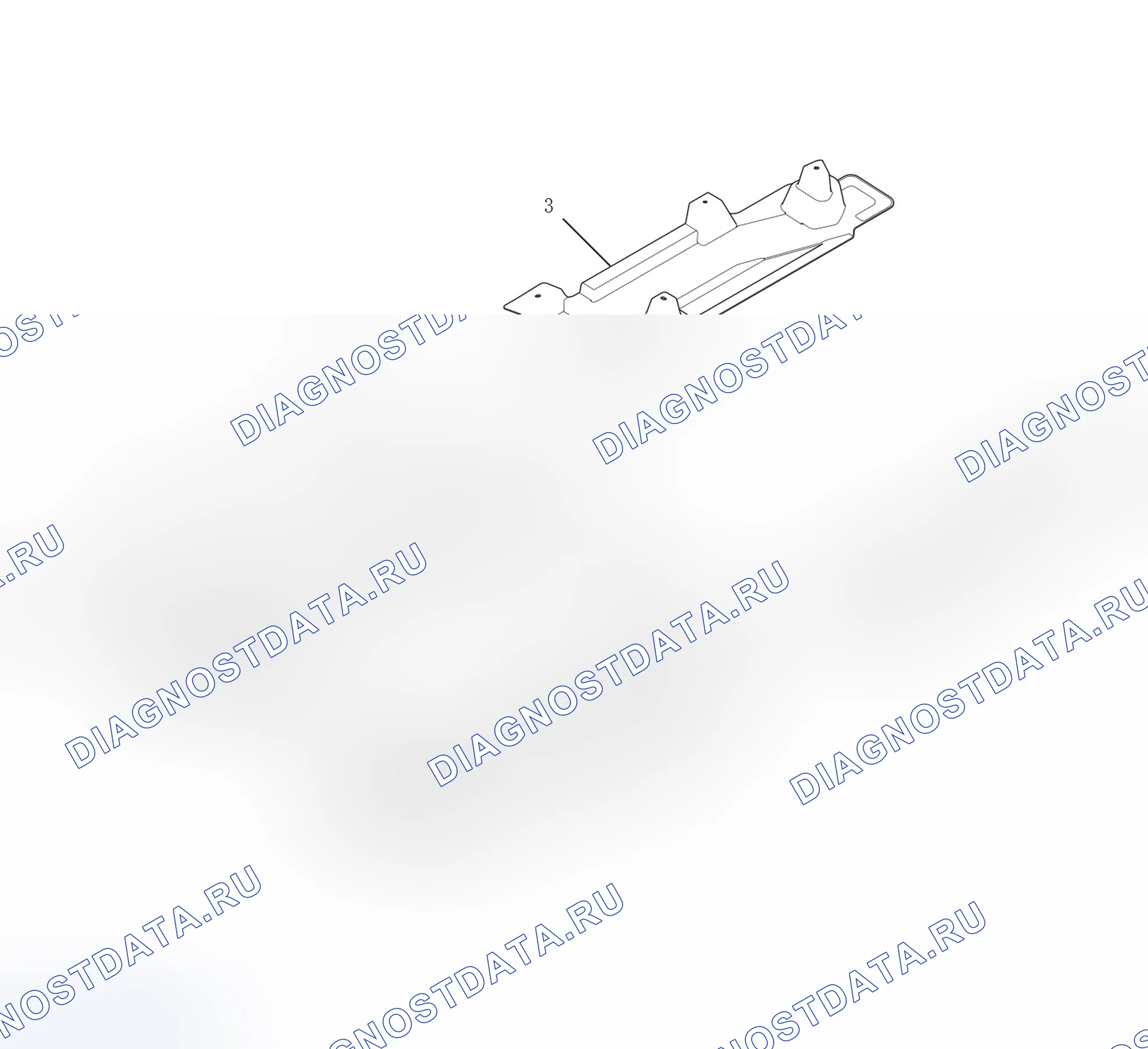 Схема расположения защитной панелей под — Wey P8. Wey P8 I