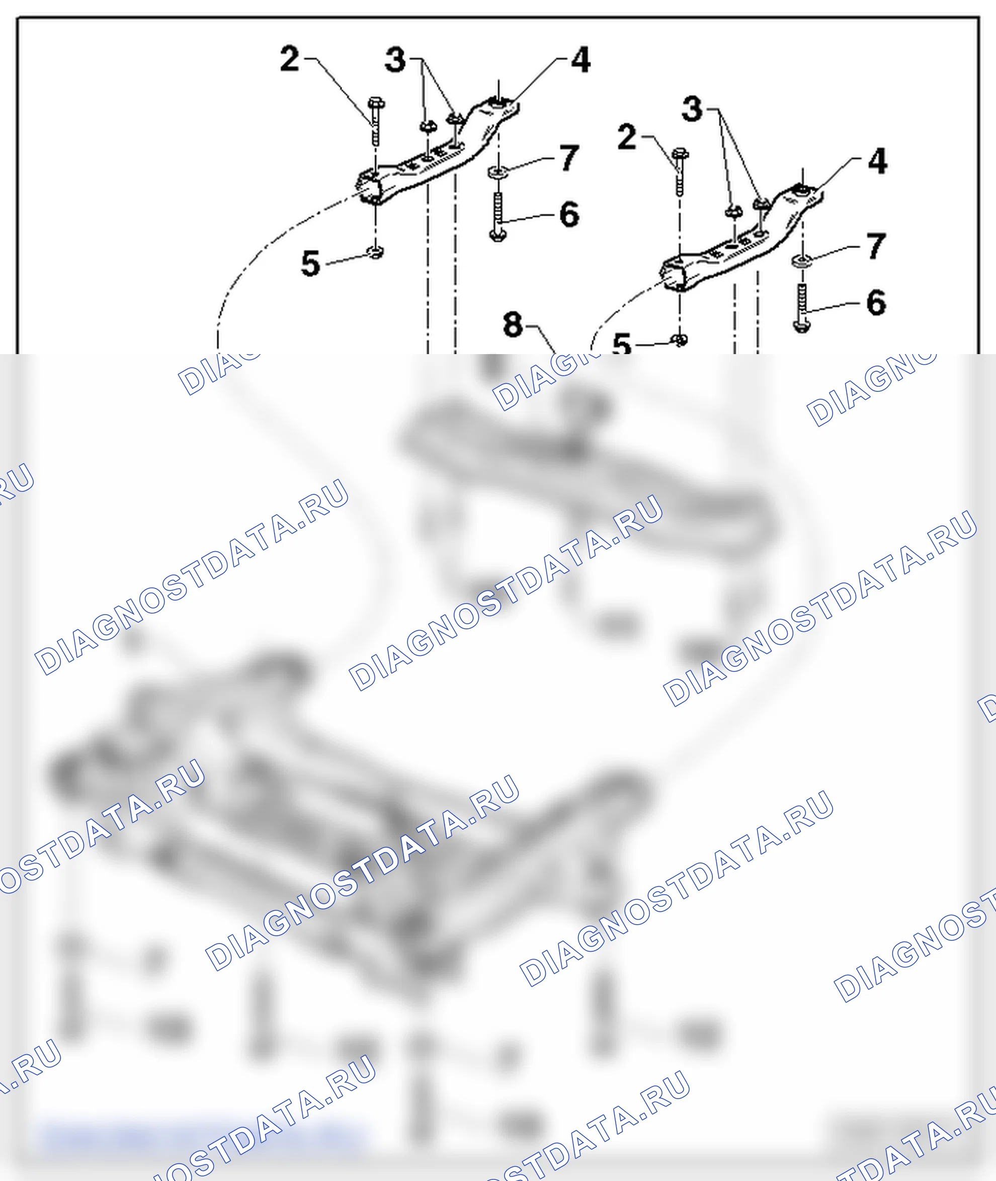 I - Подрамник - детали и узлы. Volkswagen Crafter I