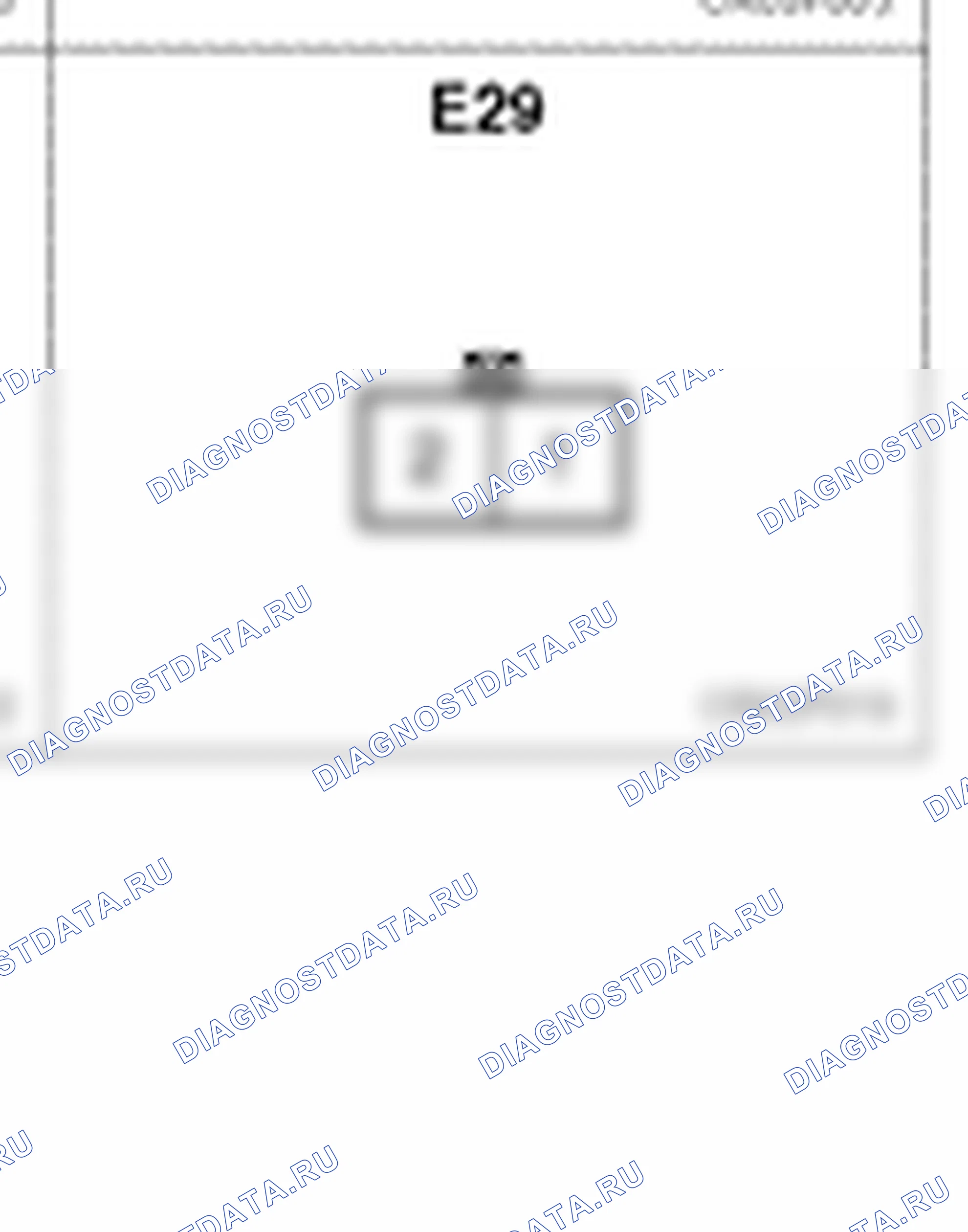 Распиновка разъёма E29 — body harness. Hyundai Galloper-2 M1