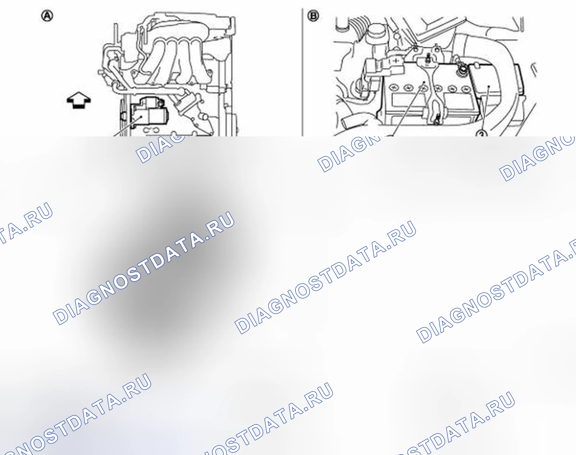 Рис. 2: Расположение компонентов. Honda Shuttle I