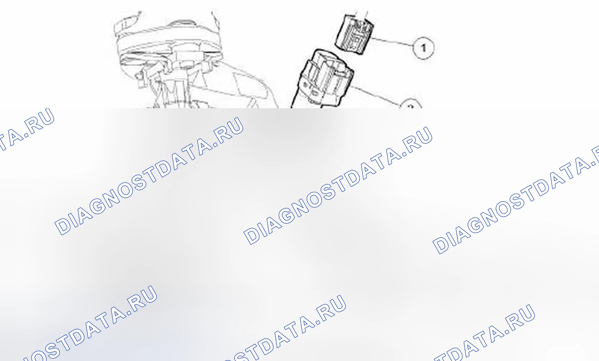 Рис. 121: Выключатель стоп-сигнала. Ford Flex I