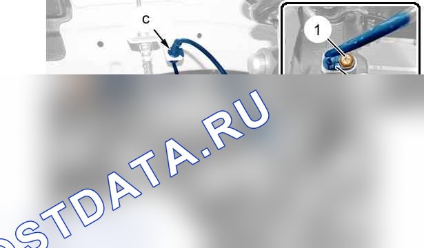 Снятие - установка: датчик переднего колеса — b3fg17md. Citroen C-Zero I