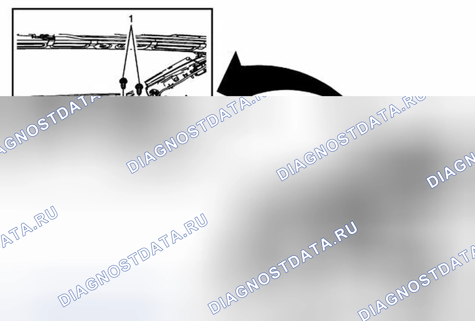 Рис. 27: Замена петли крышки заднего отсека. Cadillac ATS I