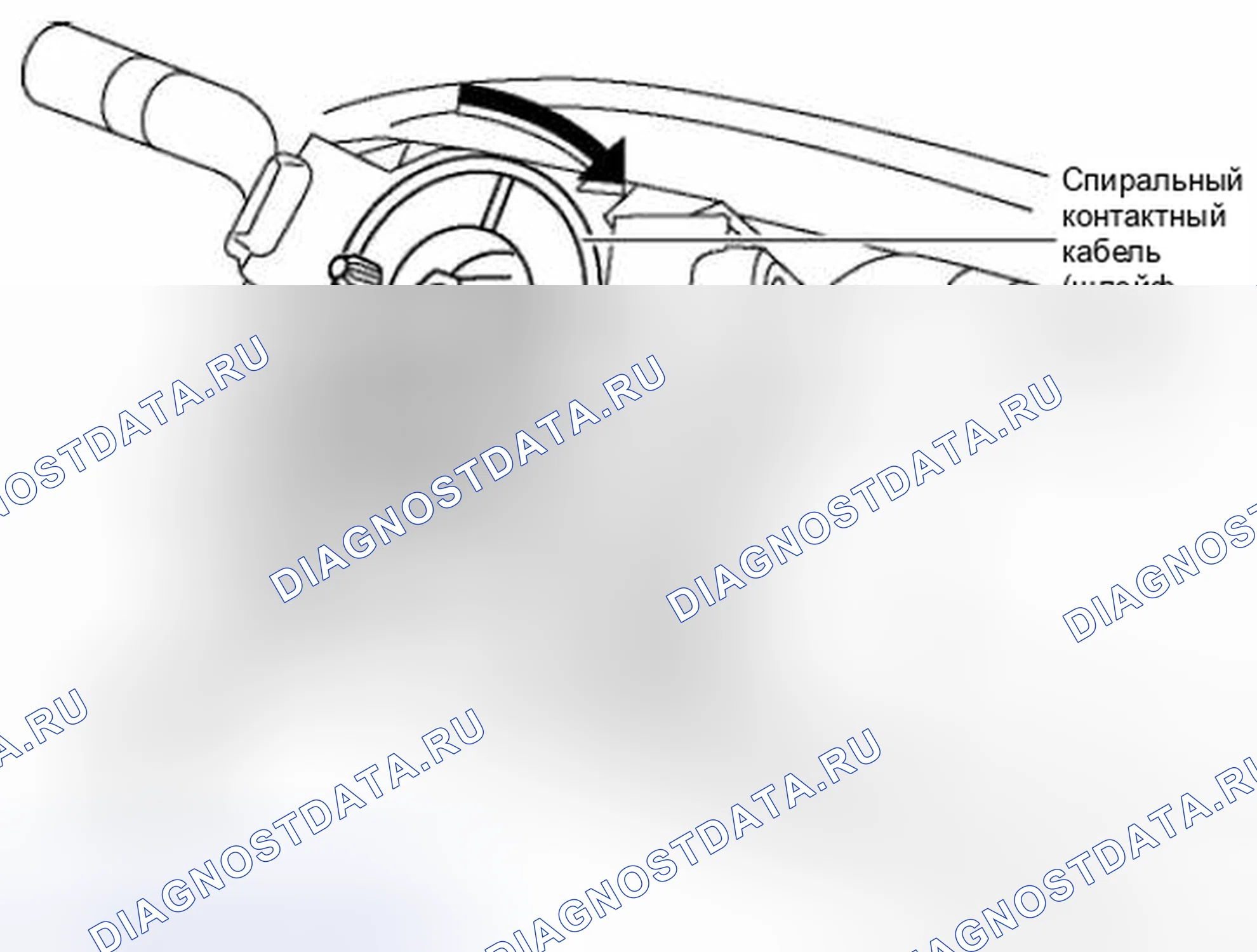 Рис. 8: РЕГУЛИРОВКА контактное кольцо руля. Honda Civic IX рестайлинг