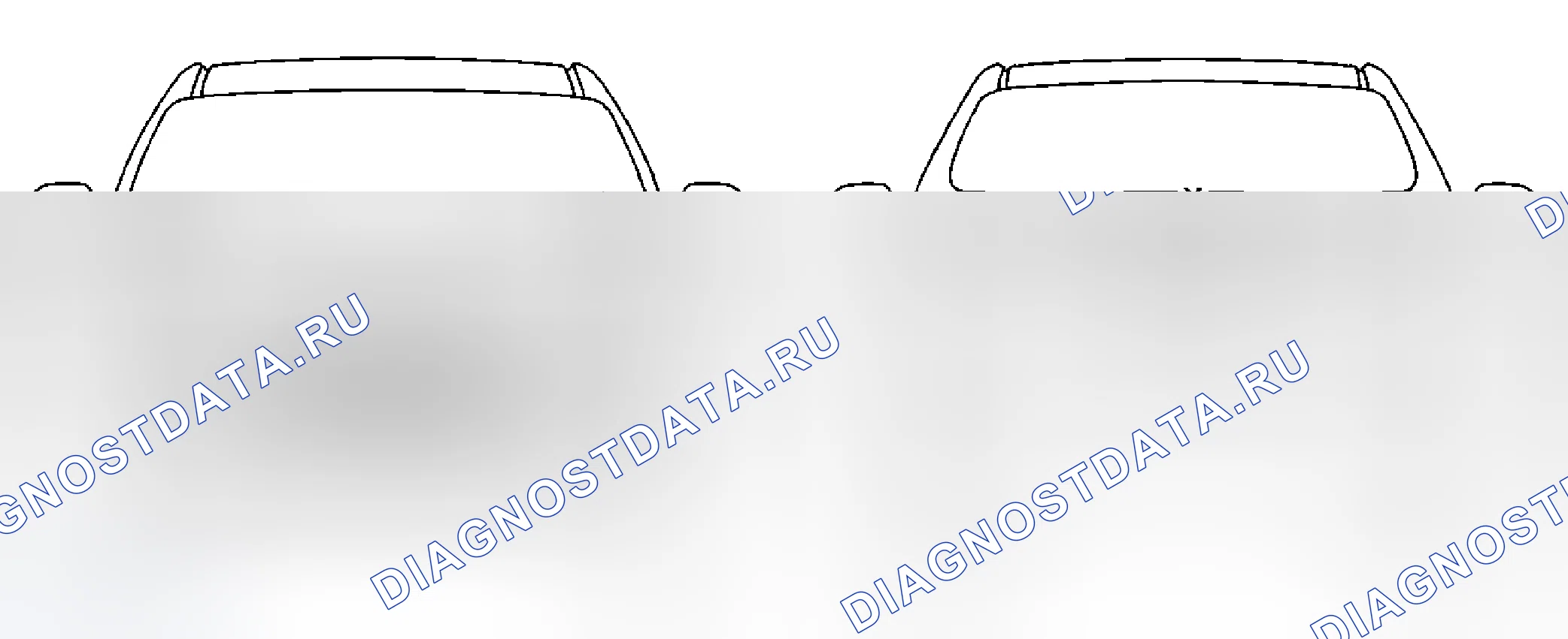 Рис. 10: Диаграмма зазоров - спереди / сзади. Chevrolet Epica I