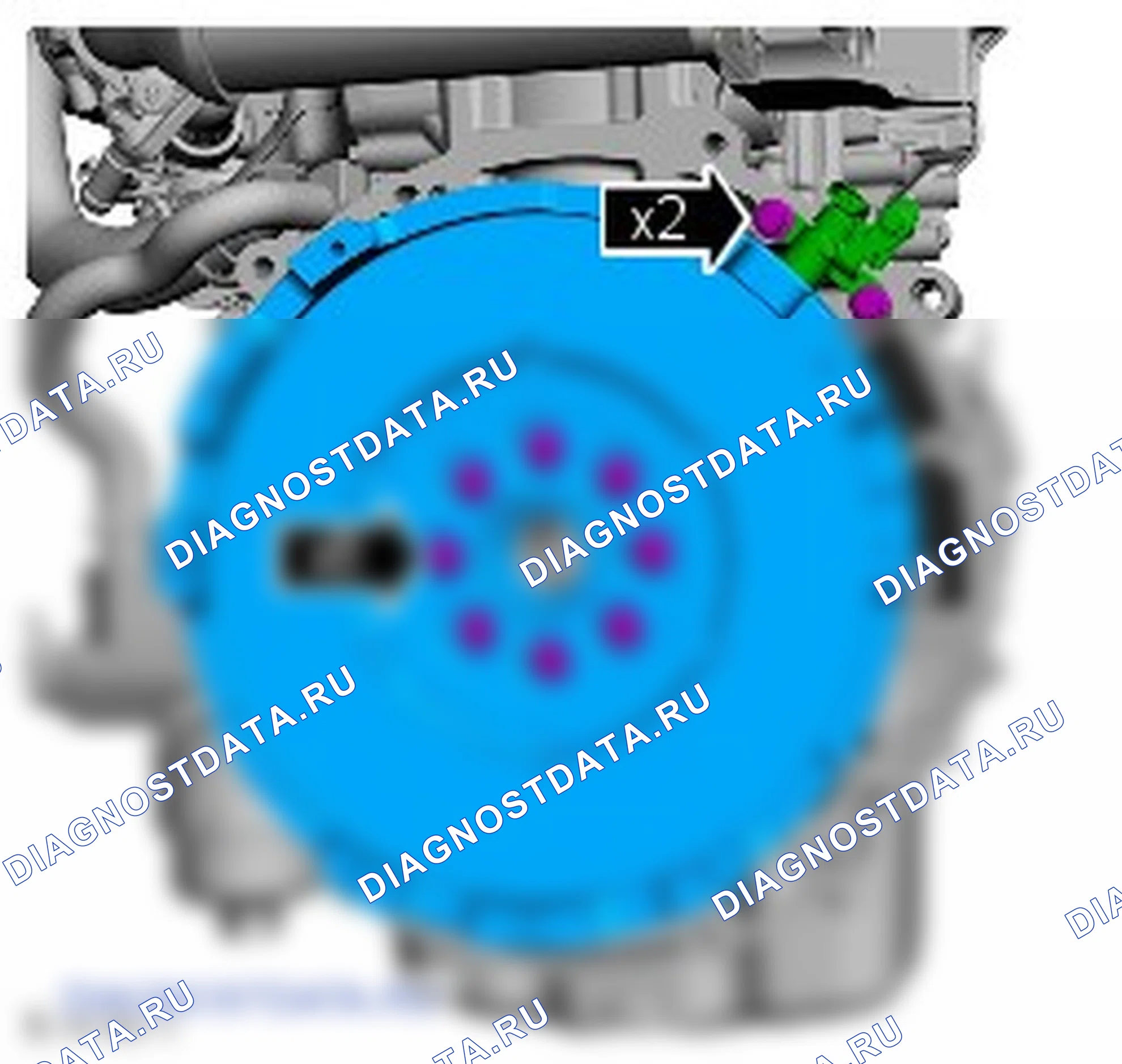 Как снять присоединяемые детали двигателя. Ford Transit VIII