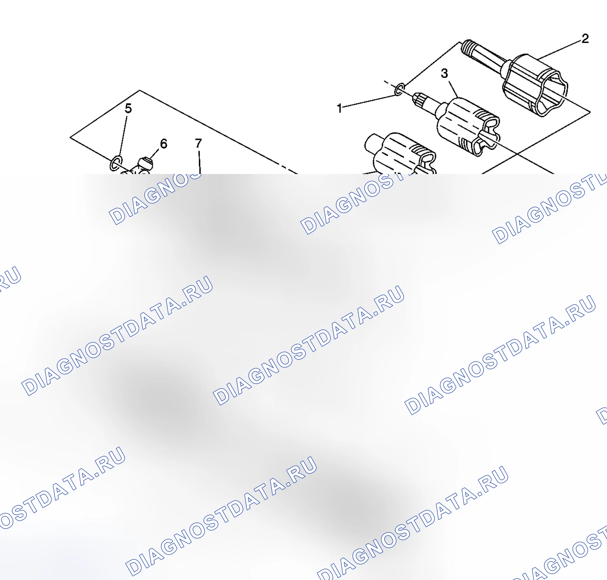 Рис. 2: Разборные виды приводных валов колес (M15, M76). Buick Rendezvous I