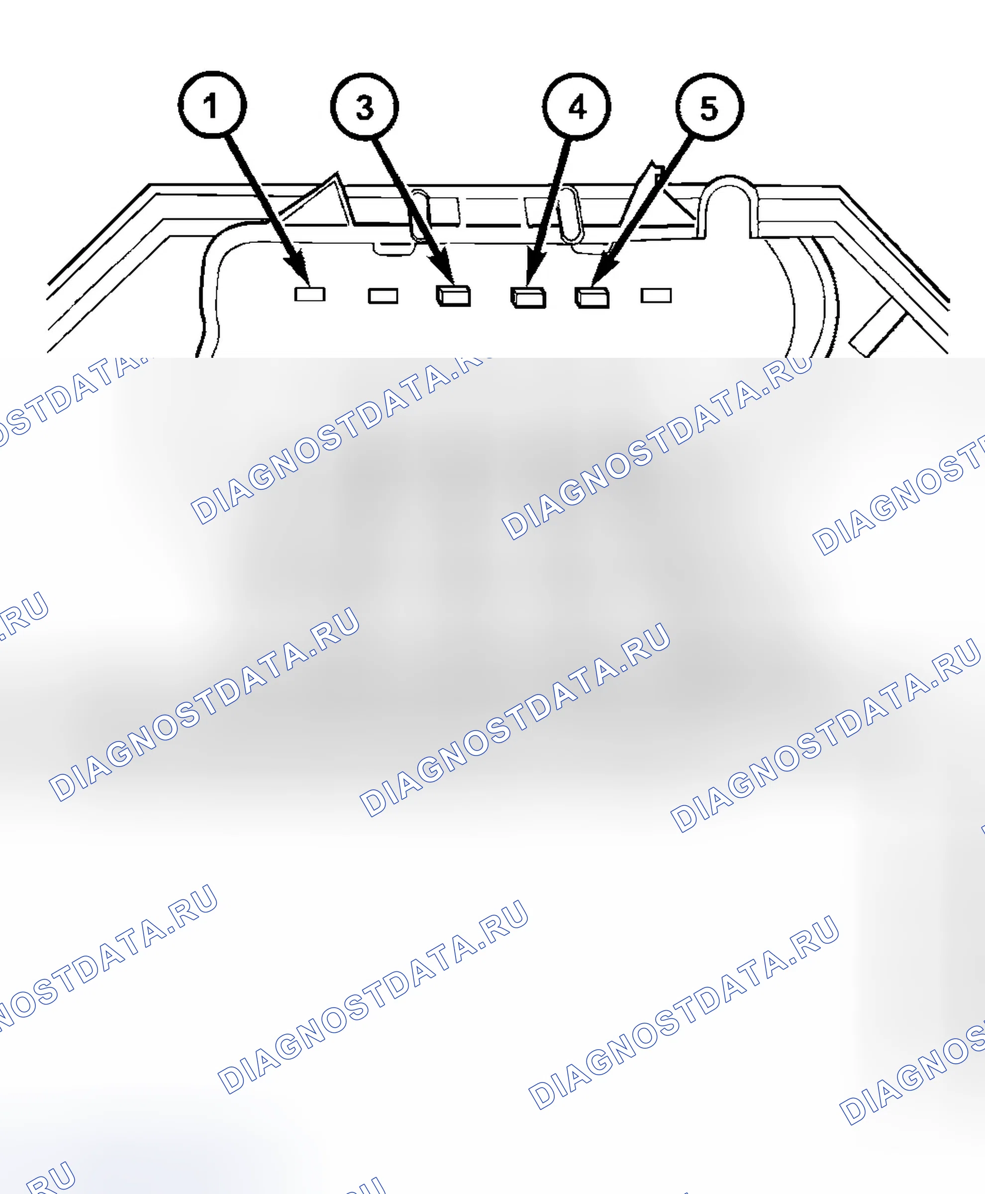 Рис. 6: ПРОВЕРКА ТОЛЬКО ВЫКЛЮЧАТЕЛЯ. Dodge Grand Caravan IV