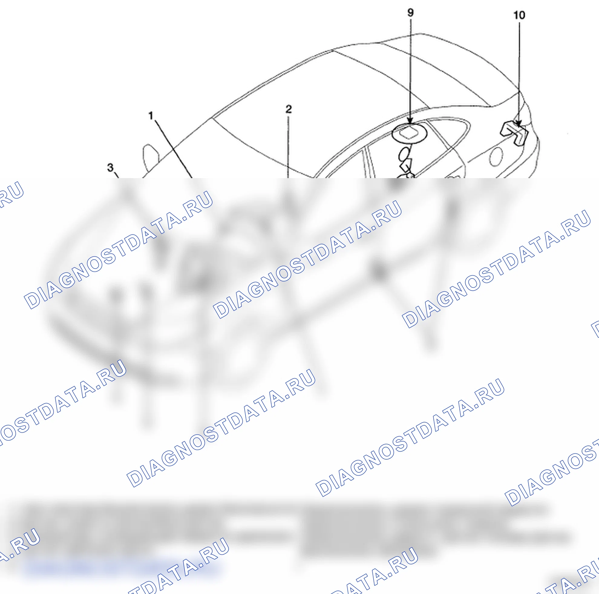 Рис. 1: РАСПОЛОЖЕНИЕ КОМПОНЕНТОВ. Hyundai Elantra IV