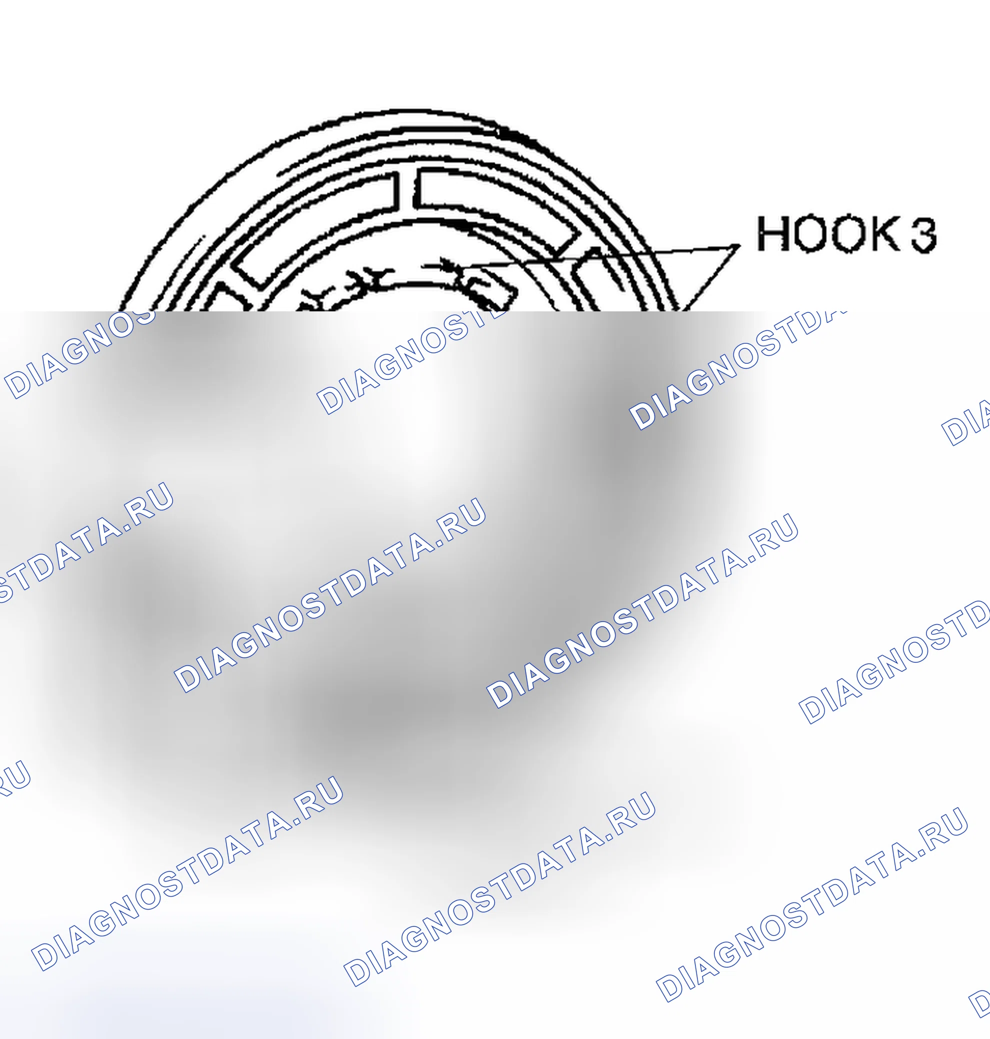Рис. 19: Установка крюка к катушке. Honda Civic III