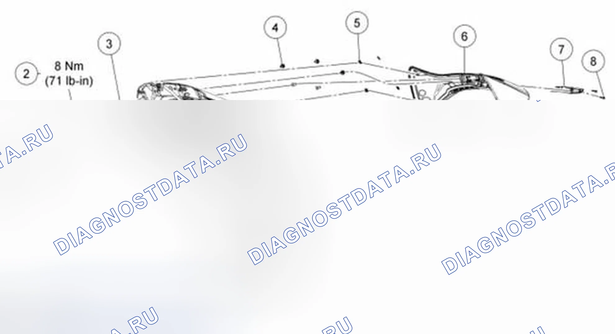 Рис. 21: Спойлер - Крыша. Ford Fiesta Mk6