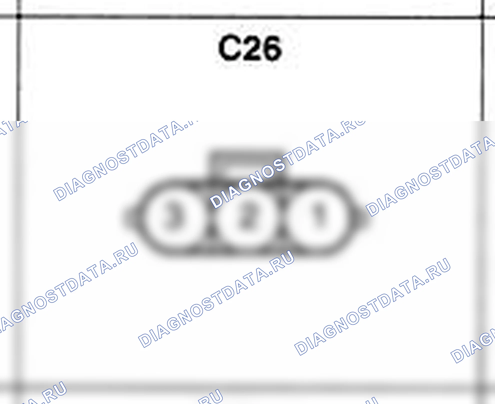 Распиновка разъёма C26 — жгута управления. Hyundai H-1 A1