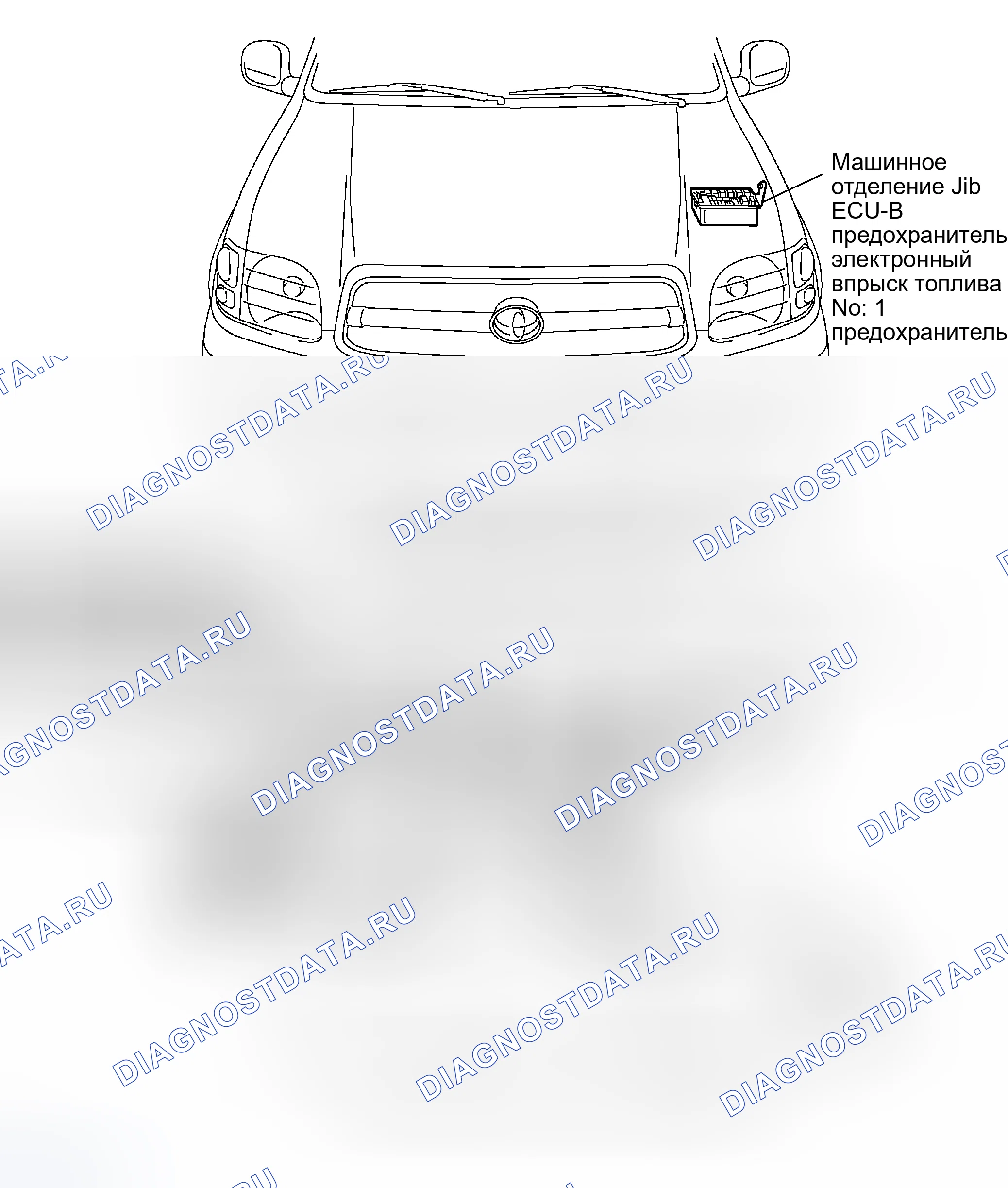 Рис. 12: РАСПОЛОЖЕНИЕ ДЕТАЛЕЙ. Toyota Sequoia I рестайлинг