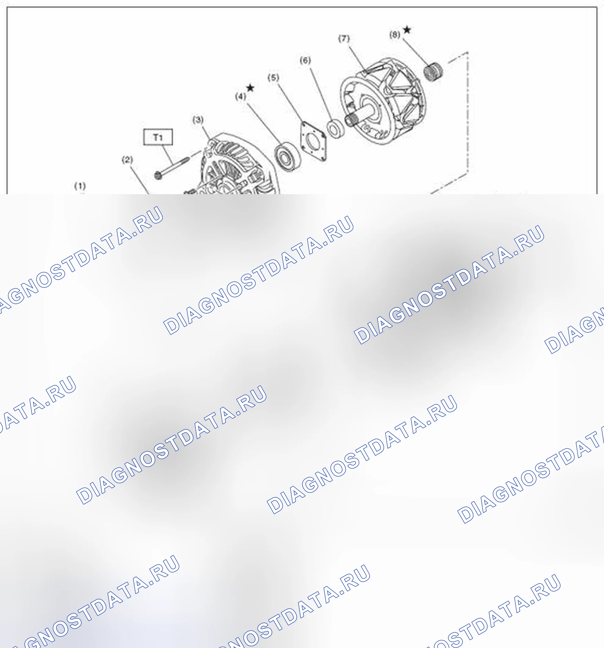 Рис. 4: ГЕНЕРАТОР. Subaru Outback BR рестайлинг