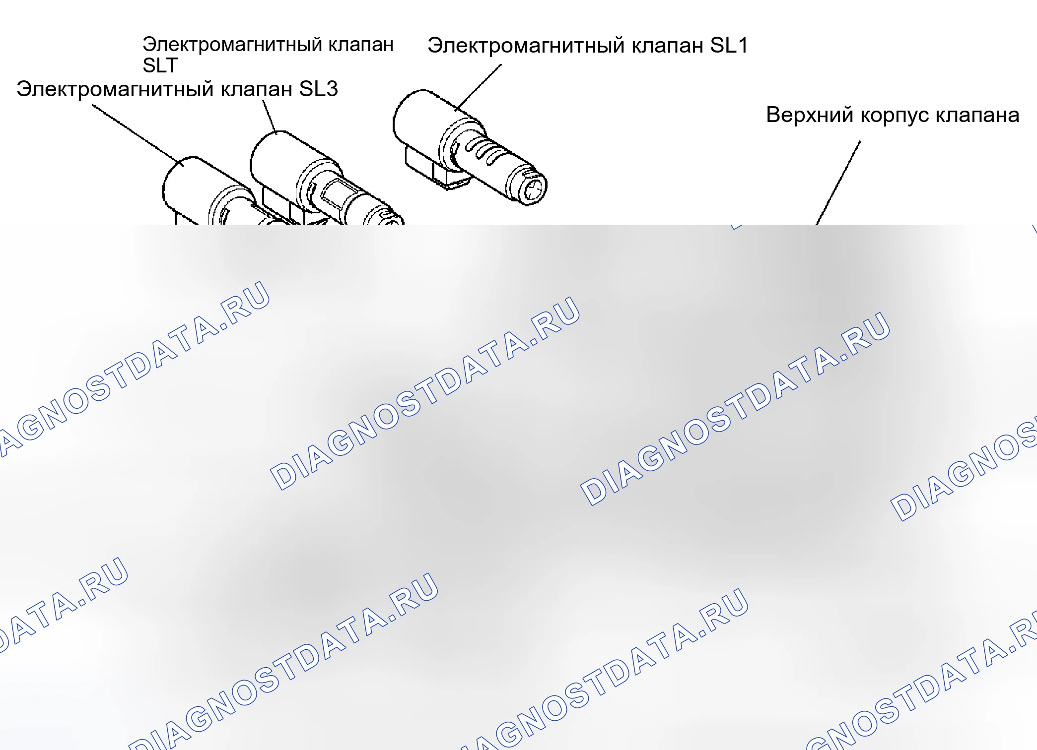 Рис. 133: Корпус клапанного блока. Kia Ceed ED рестайлинг