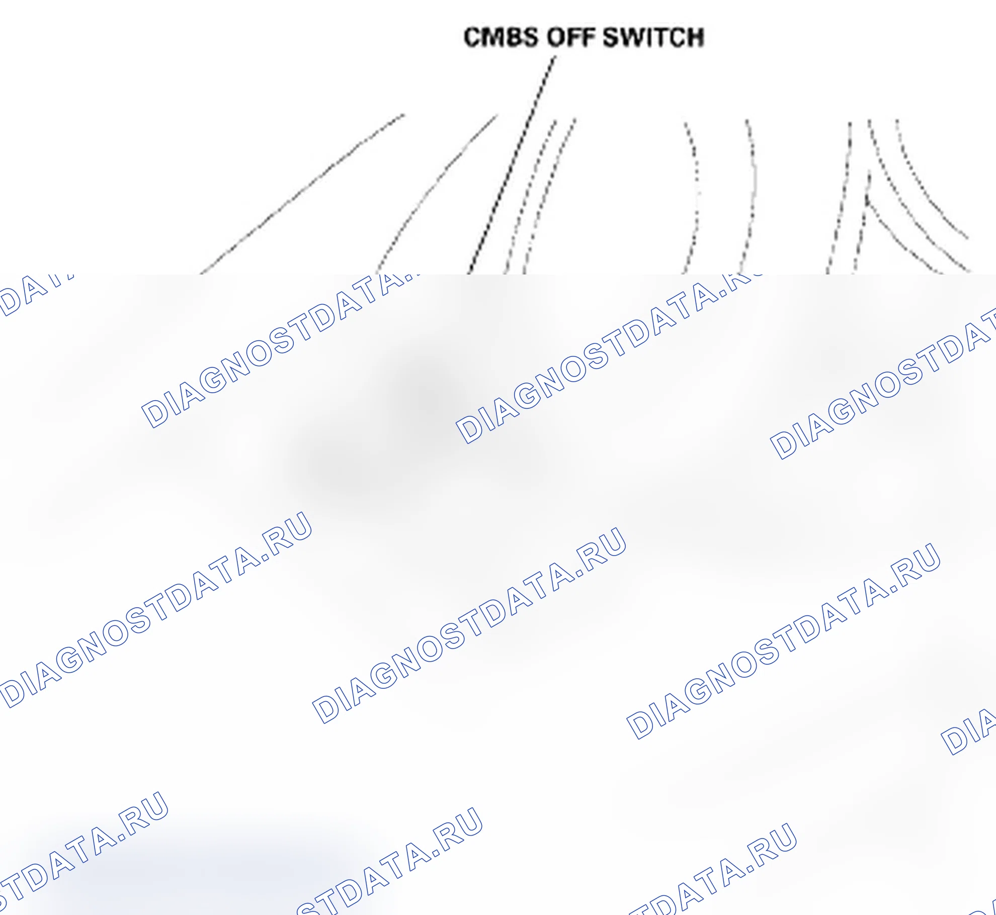Рис. 7: Выключатель CMBS OFF. Acura RL II