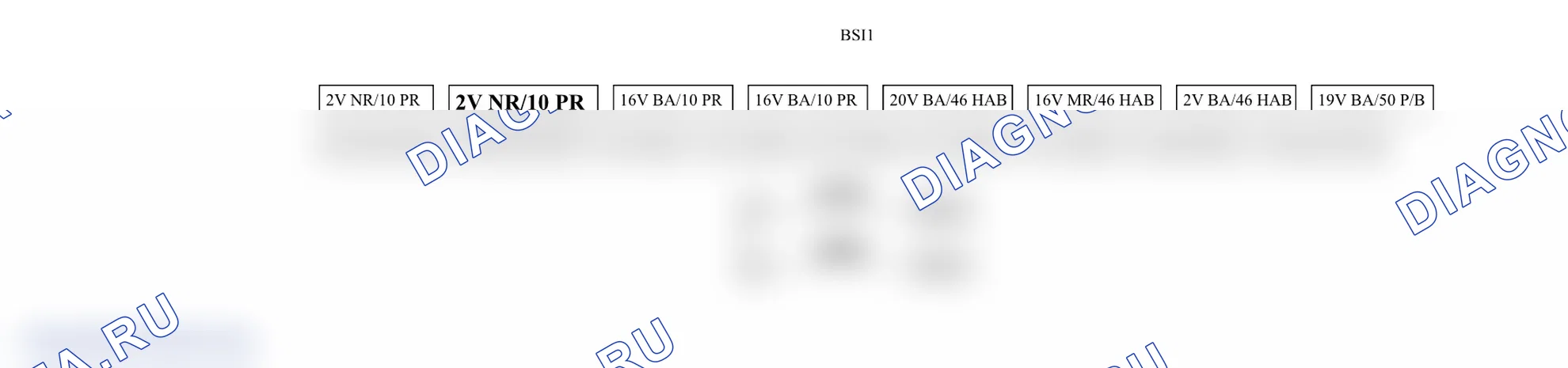 Распиновка разъёма BSI1 — Интеллектуальный коммутационный блок (BSI) (Вариант 2). Citroen C4 Aircross I