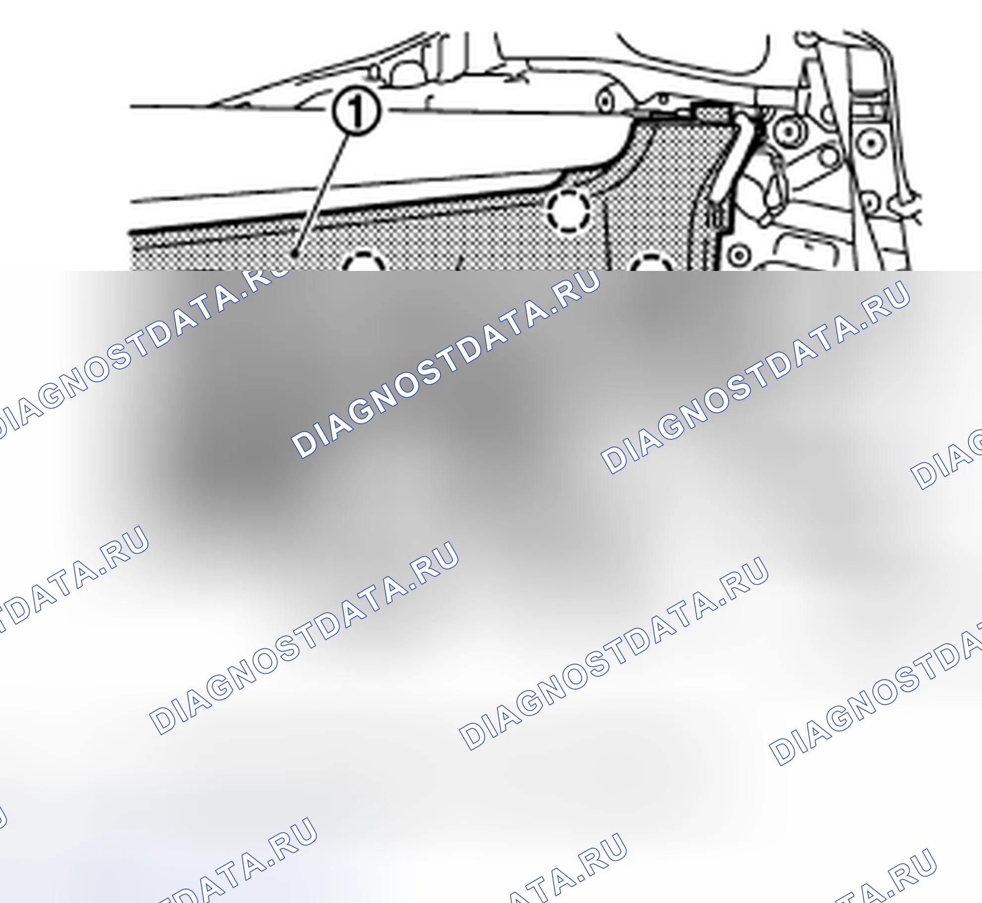 Рис. 95: ФИНИШЕР ПОЛКИ ЗАДНЕГО УЧАСТКА. Honda MDX I