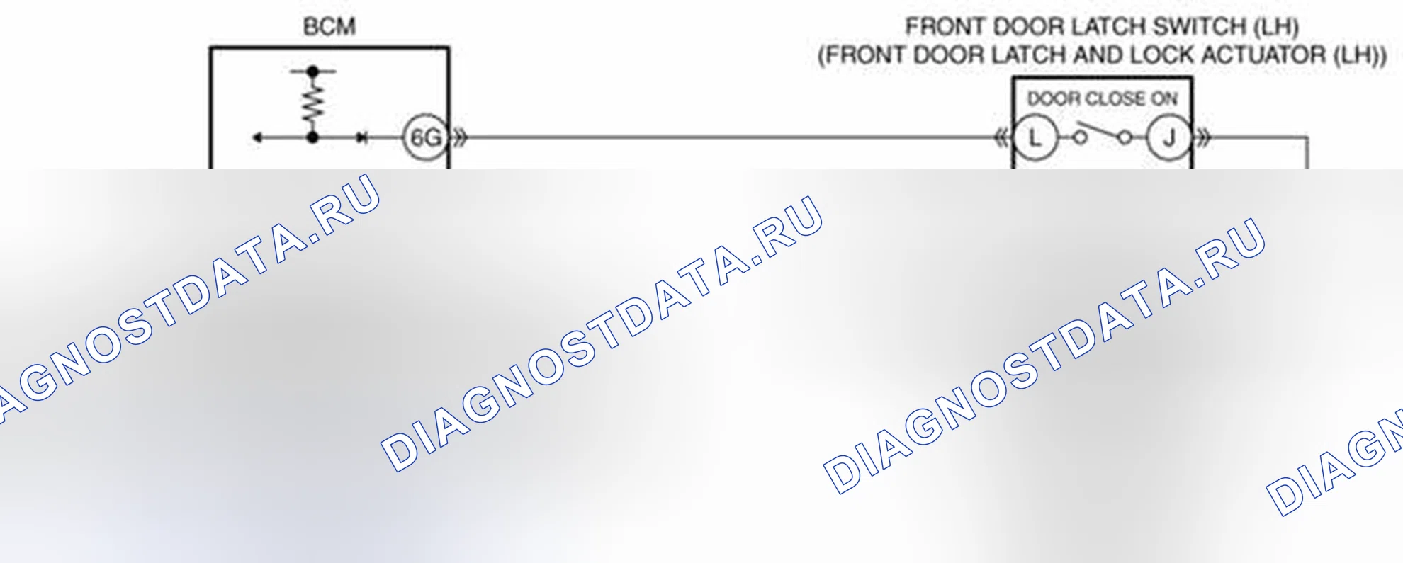 Рис. 73: расшифровка кода ошибки B1175:13 [Неисправность цепи переключателя защелки передней двери (Lh)]. Mazda 3 BL рестайлинг